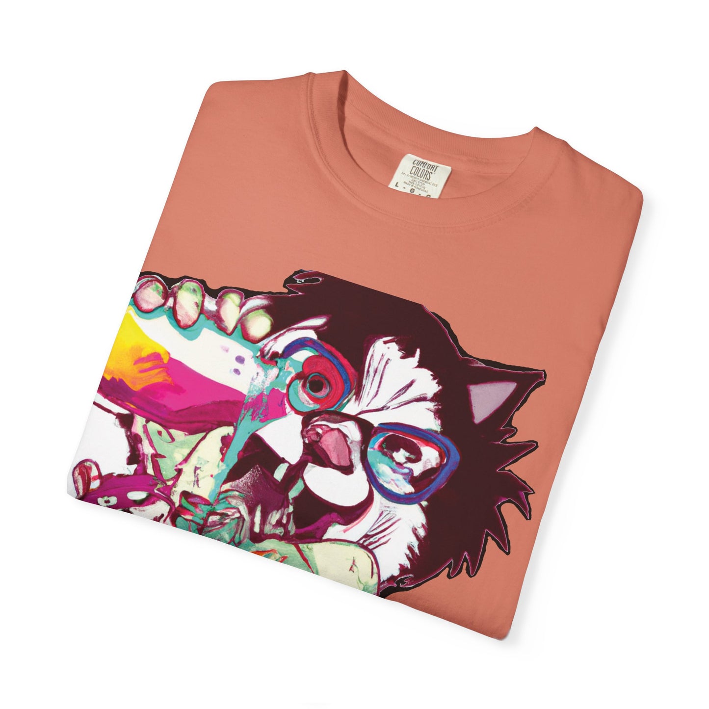 Colorful Punk Cat & Dog Illustration (PlurOut Back Print)