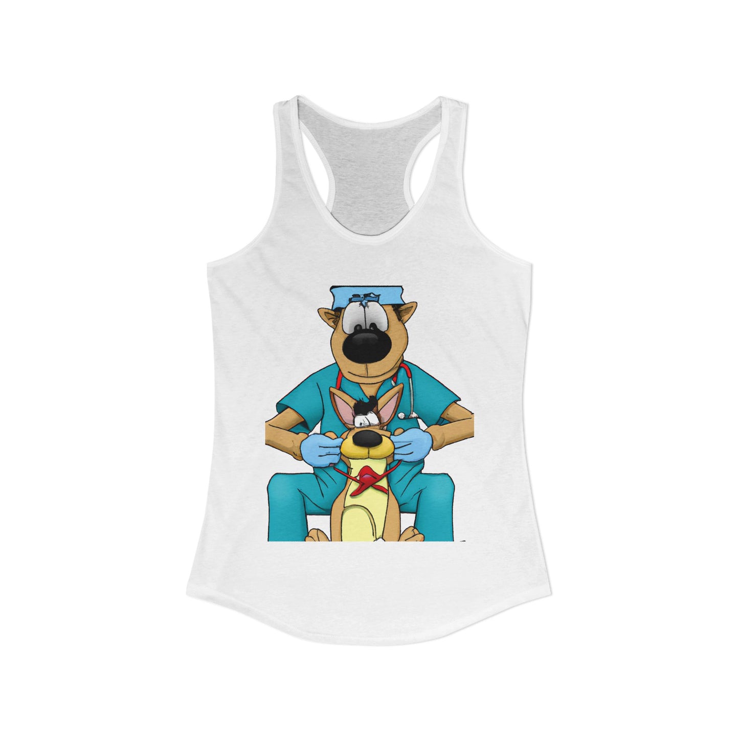 Doctor Save This Toy STAT! Racerback Tank