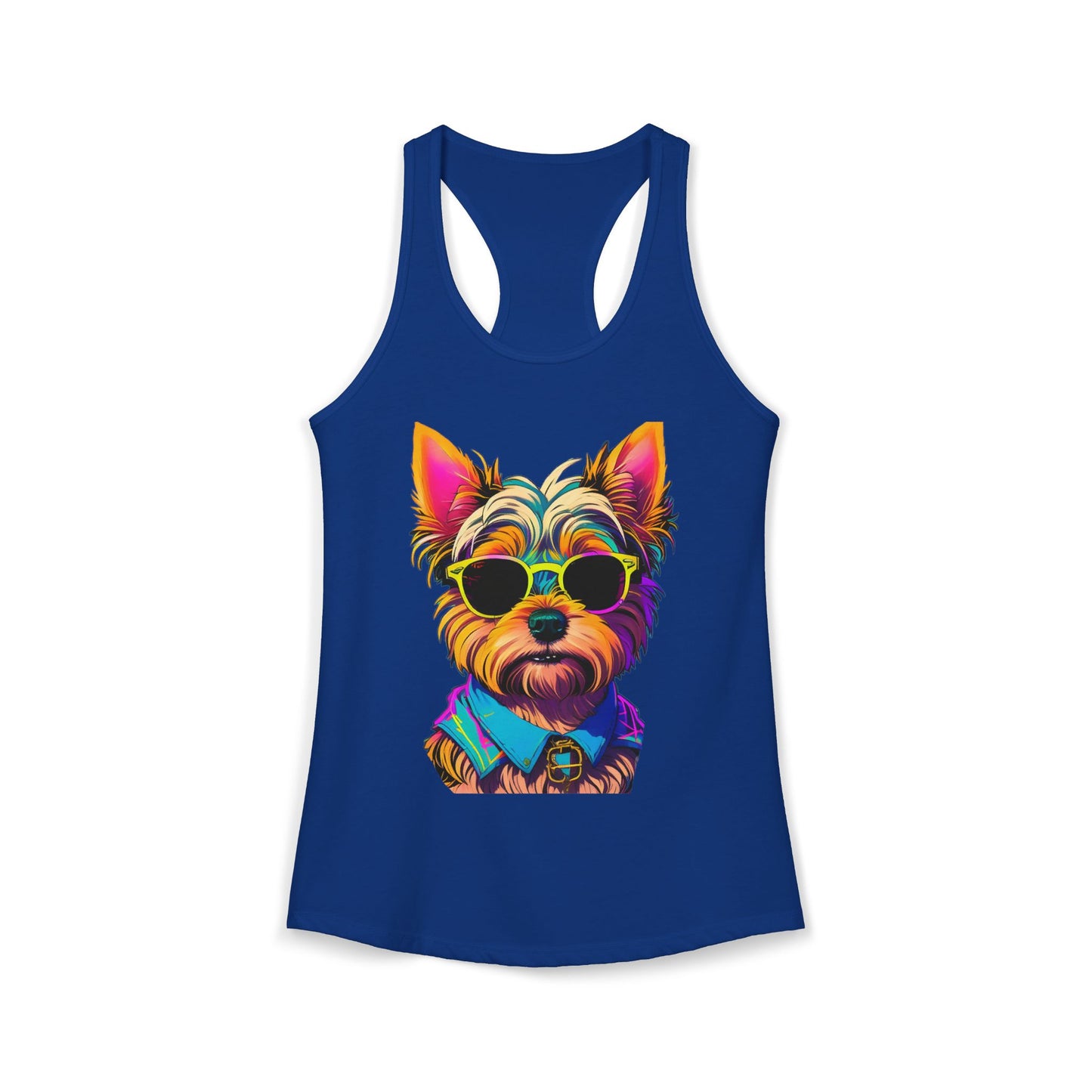 Cool Yorkie Life Women's Racerback Tank