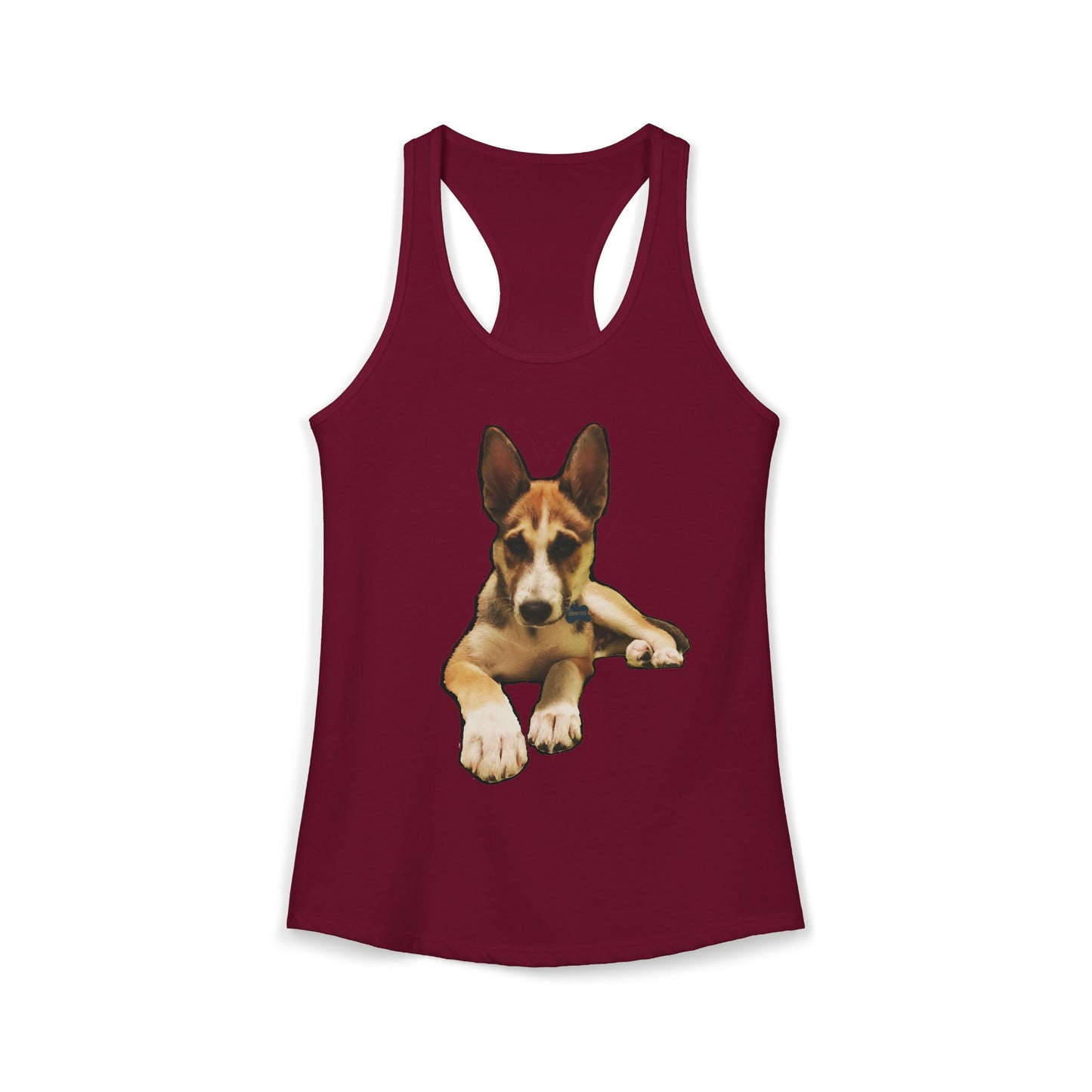 Cute Husky Racerback Tank — Women's Siberian Dog Tank Top
