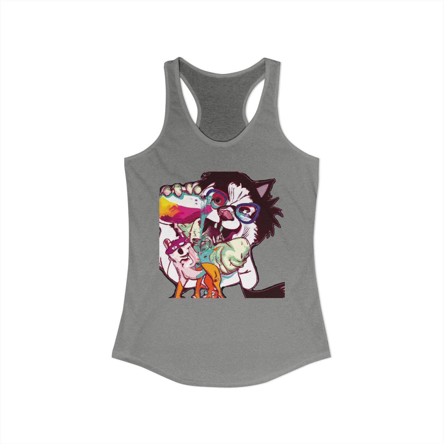 Derpy Dog Pop Art Racerback Tank