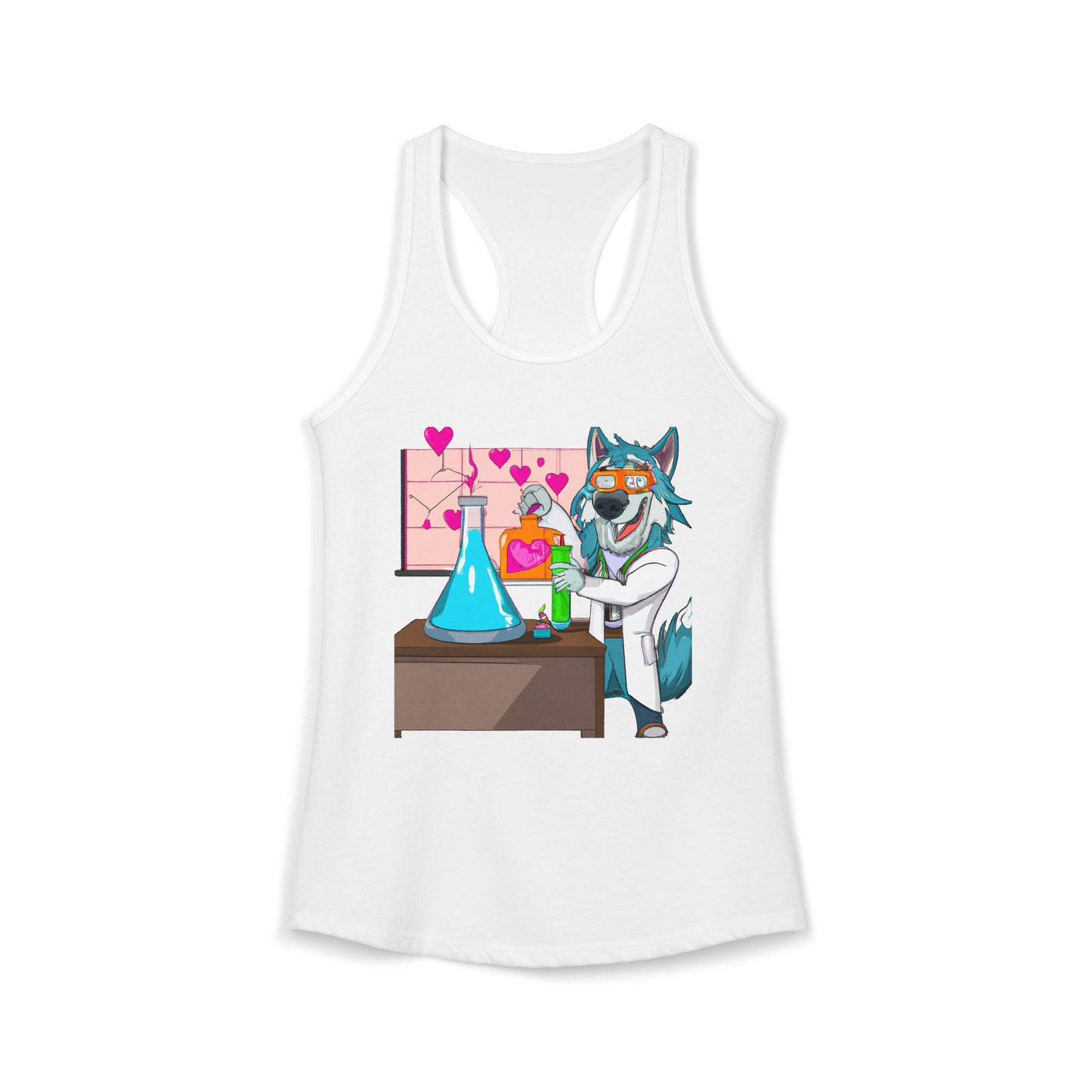 Love Lab Potion Pop Art Racerback Tank