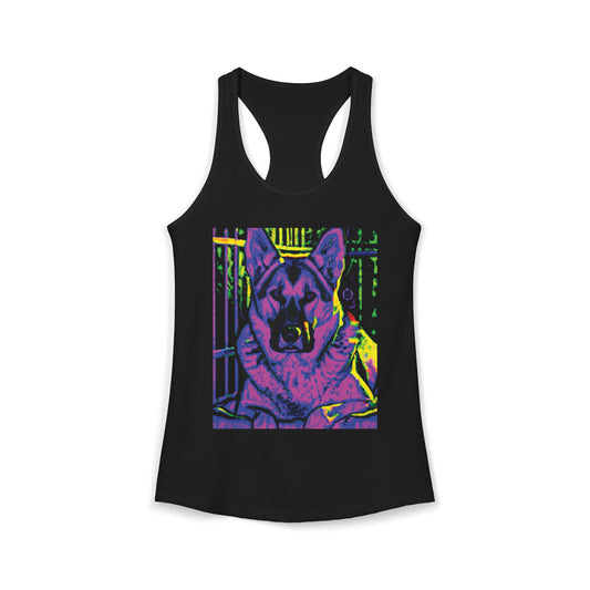 Rescue This German Shepherd Women's Racerback Tank
