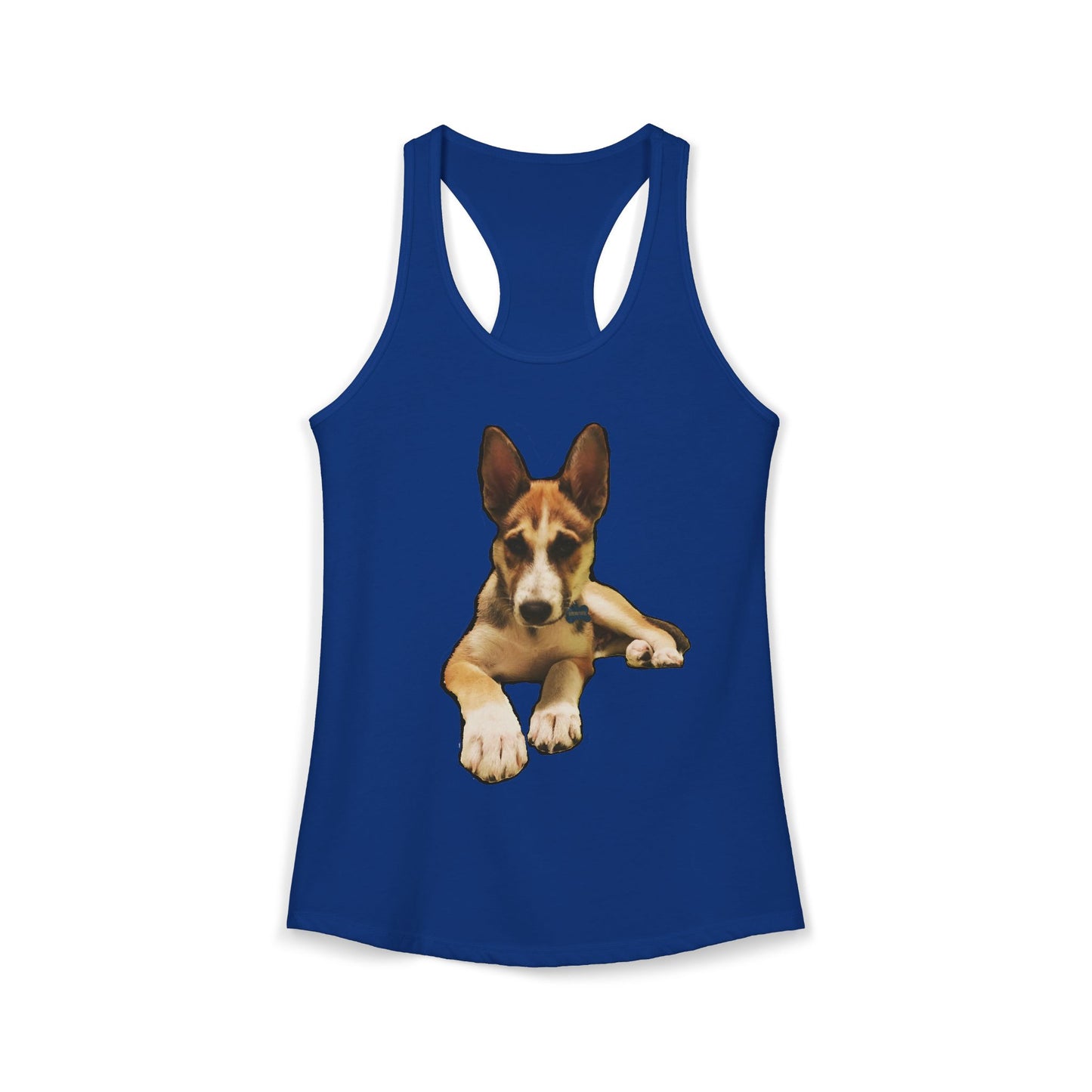 Cute Husky Racerback Tank — Women's Siberian Dog Tank Top