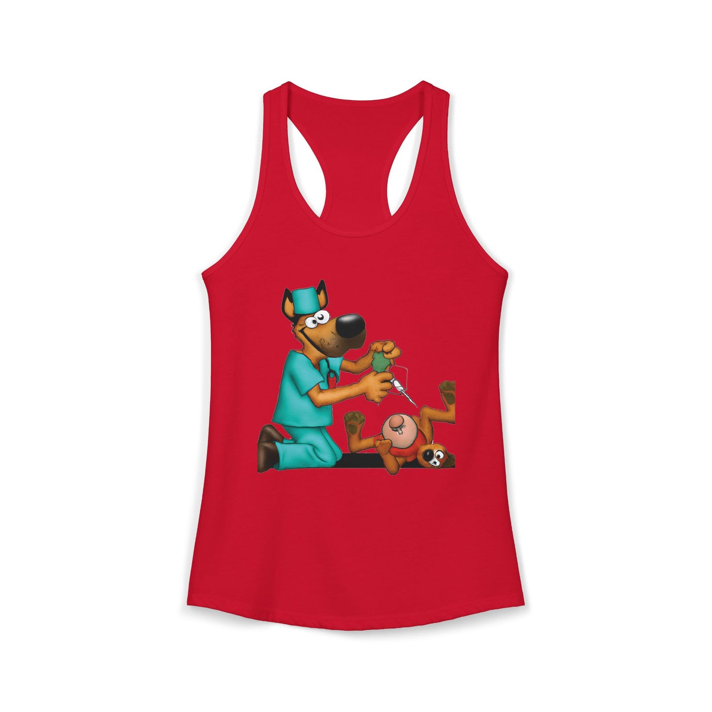 Dog Saving Toy Racerback Tank — "We Gotta Save It" Graphic Tank Top