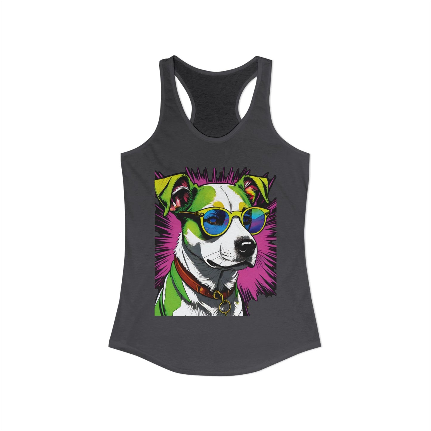 Dog Not Amused Racerback Tank — Women's Funny Dog Lover Tank