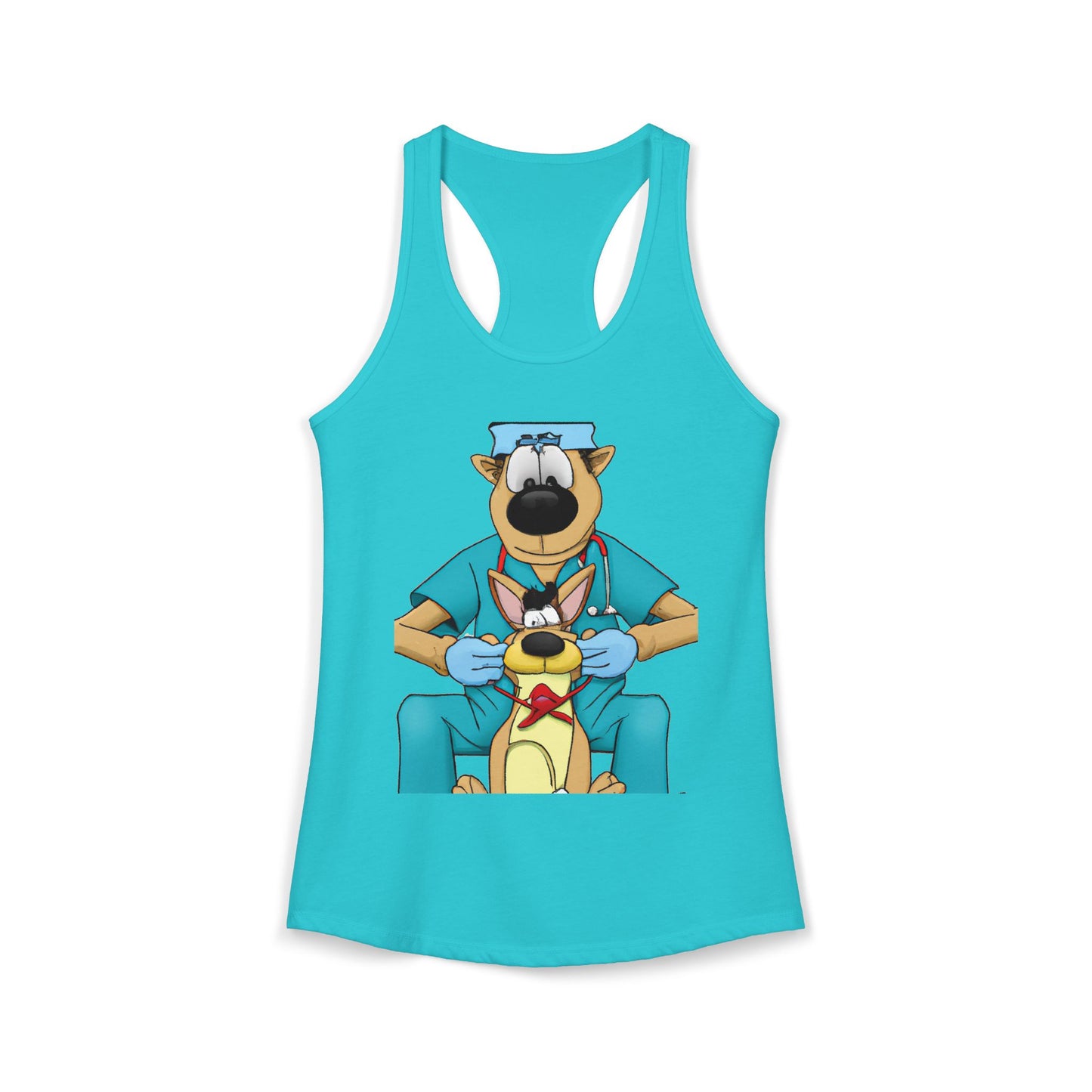 Doctor Save This Toy STAT! Racerback Tank
