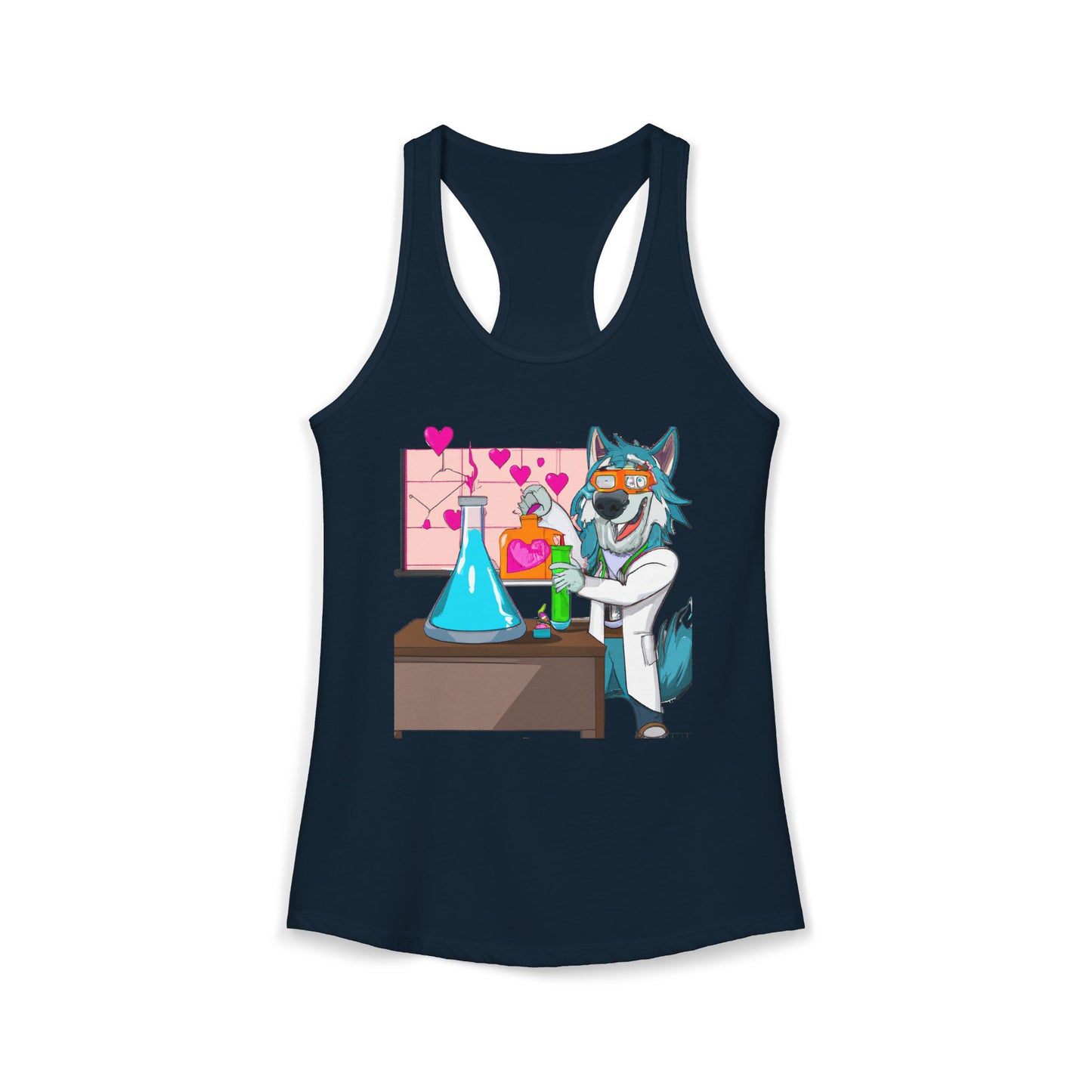 Love Lab Potion Pop Art Racerback Tank