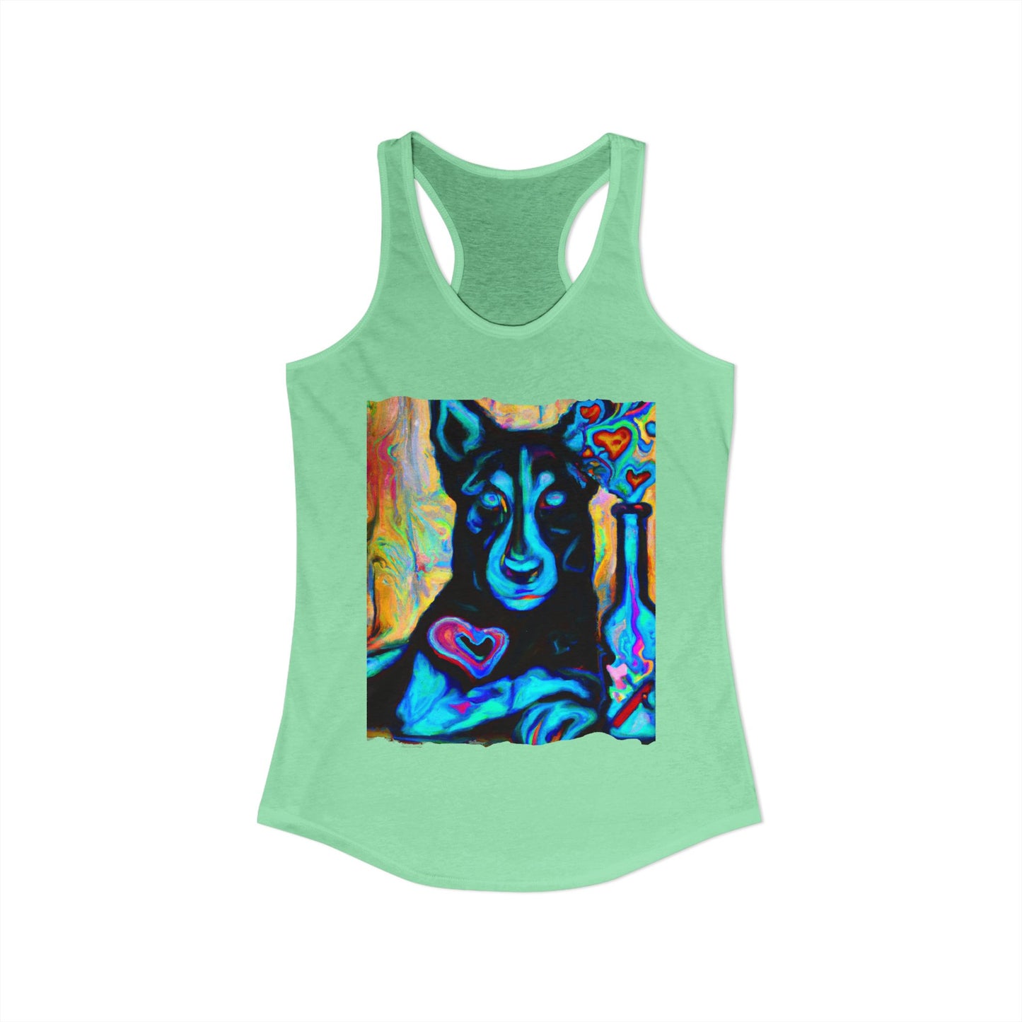 Sexy German Shepherd Racerback Tank Top