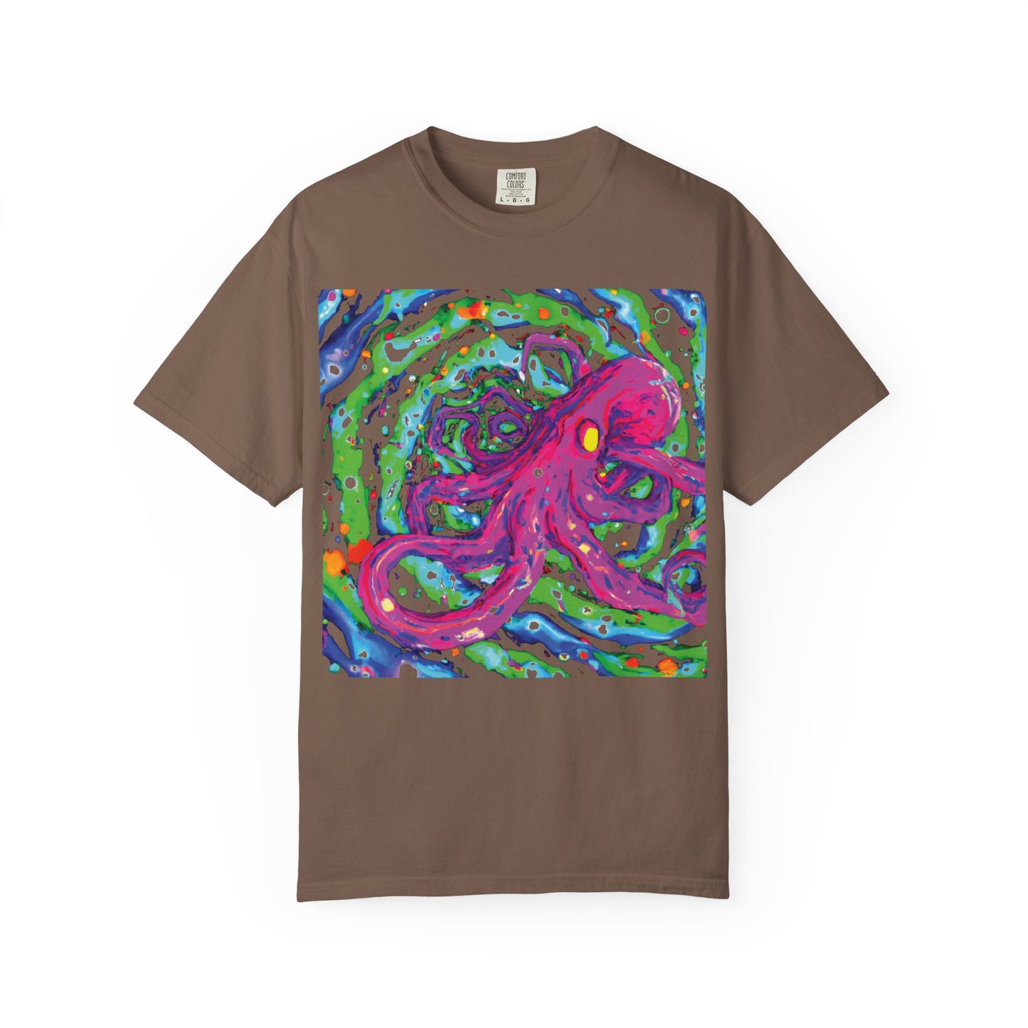 Octopus Swirl T-Shirt — Vibrant Psychedelic Sea Creature Tee