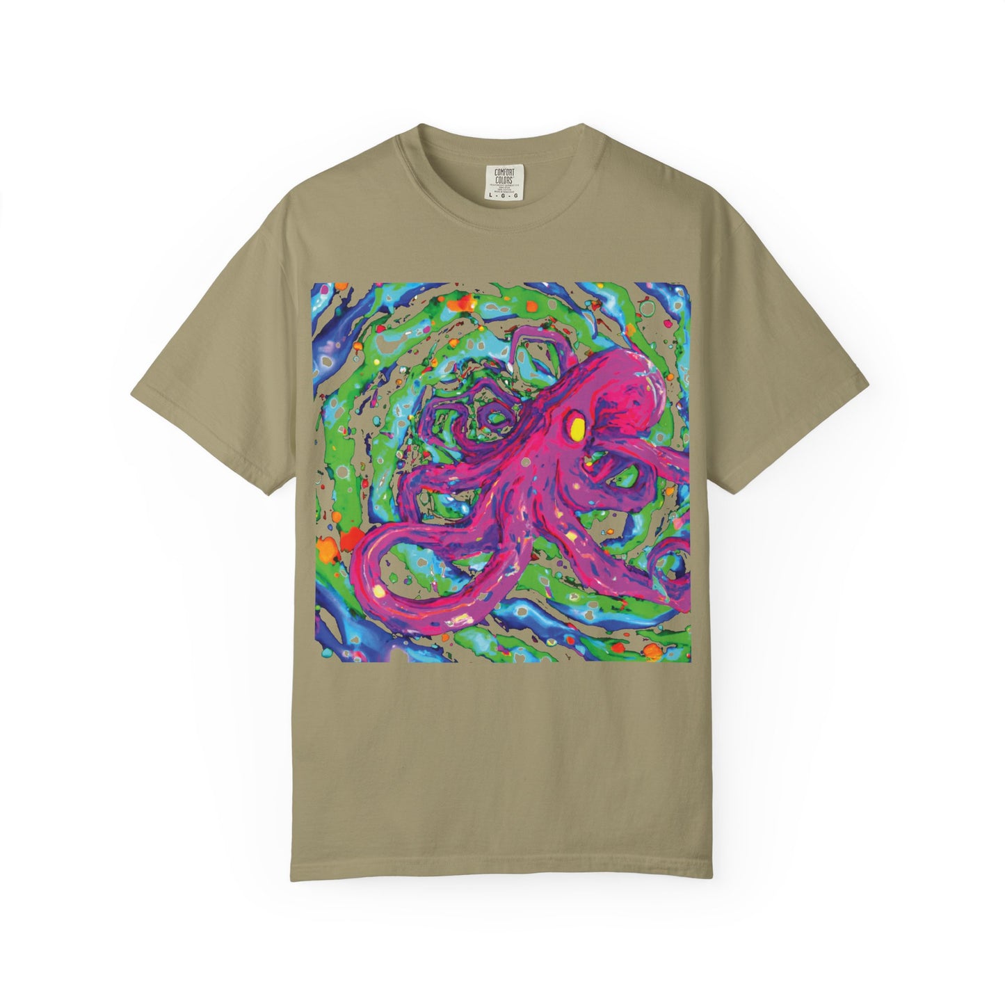 Octopus Swirl T-Shirt — Vibrant Psychedelic Sea Creature Tee