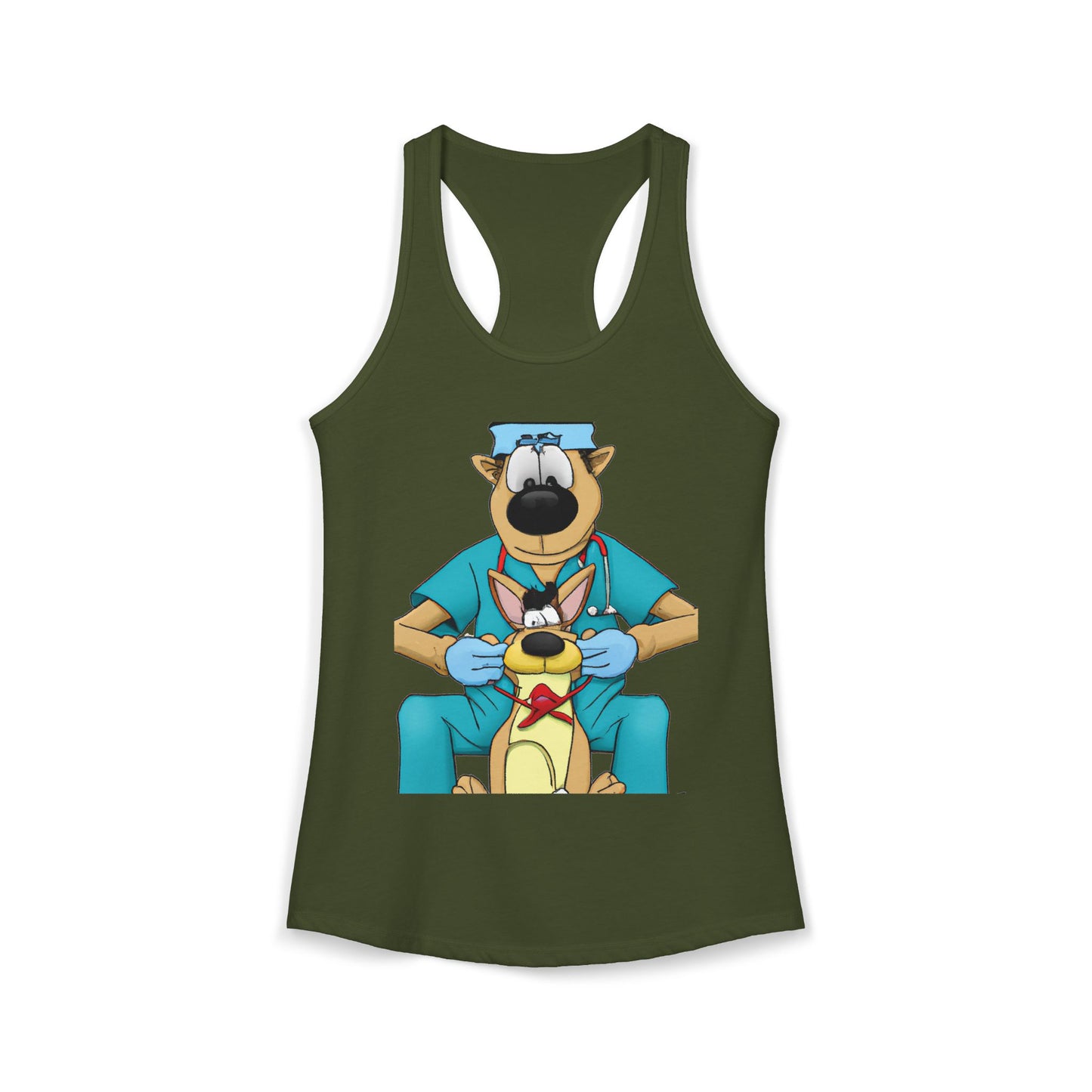 Doctor Save This Toy STAT! Racerback Tank