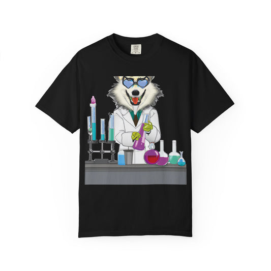Chemist Wolf T-Shirt — Funny Lab Scientist Graphic Tee