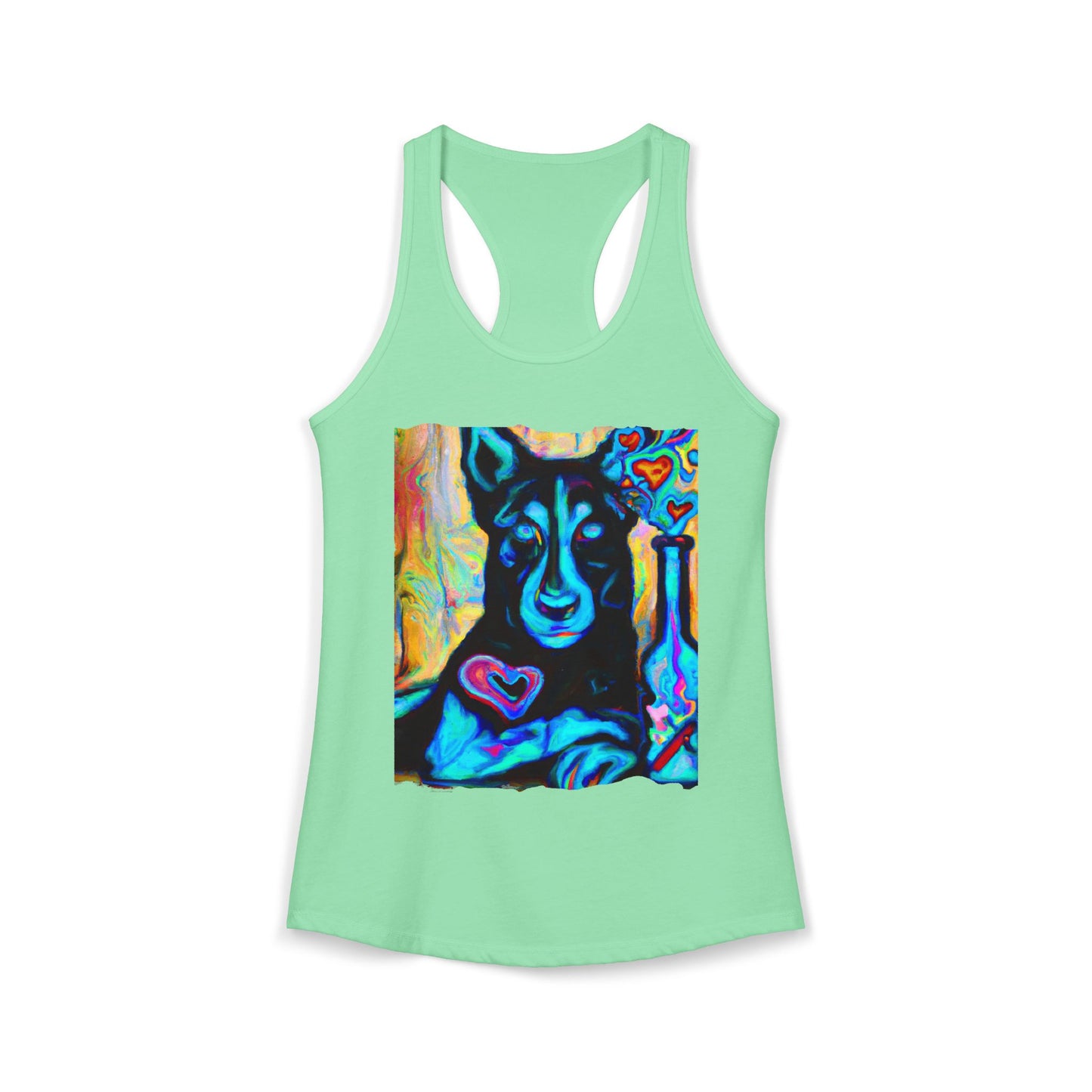 Sexy German Shepherd Racerback Tank Top