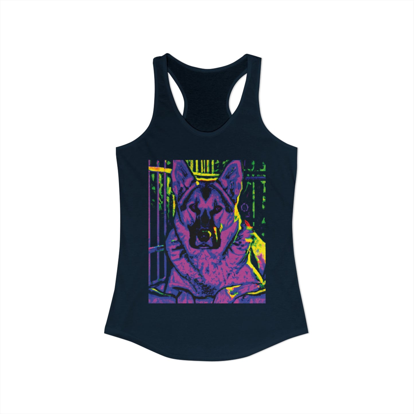 Rescue This German Shepherd Women's Racerback Tank