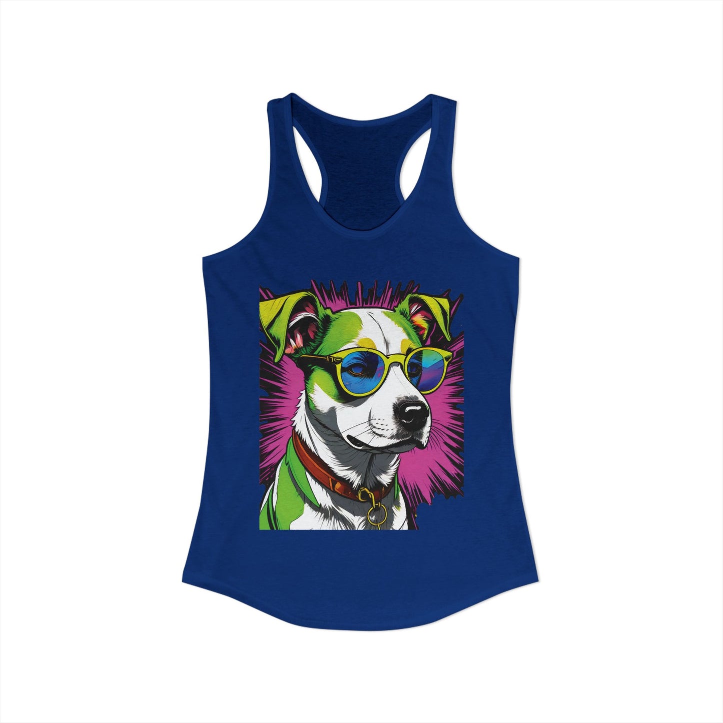 Dog Not Amused Racerback Tank — Women's Funny Dog Lover Tank