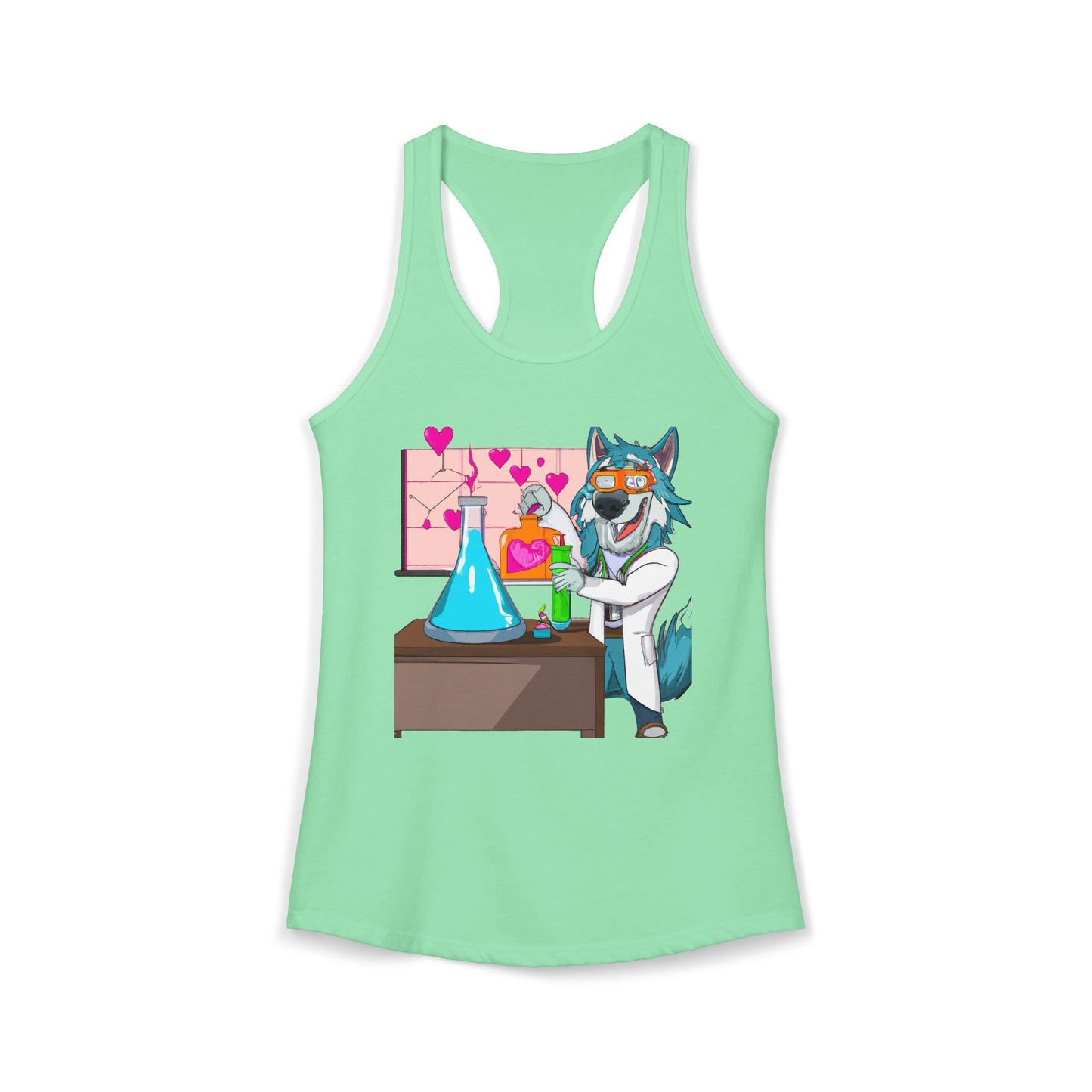 Love Lab Potion Pop Art Racerback Tank