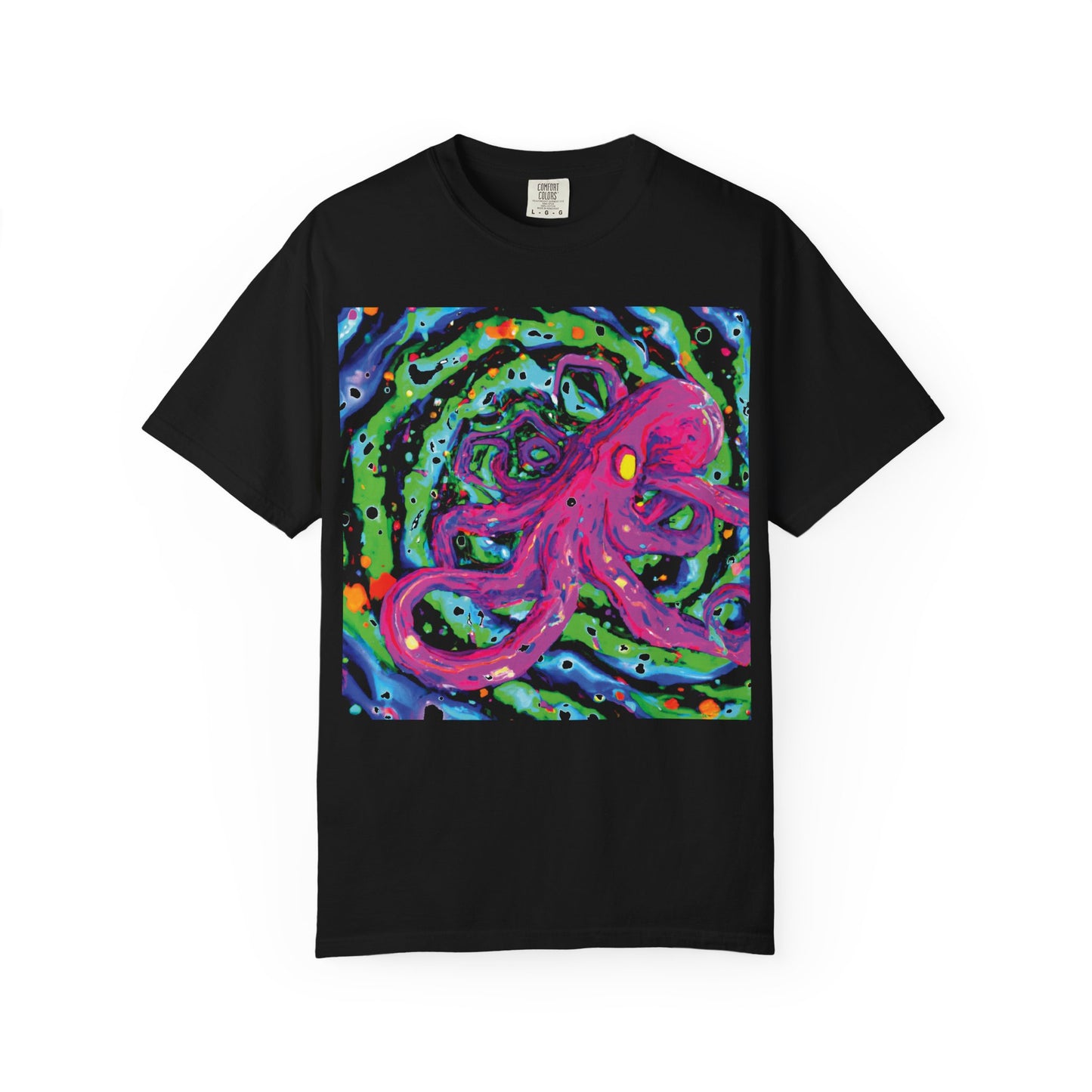 Octopus Swirl T-Shirt — Vibrant Psychedelic Sea Creature Tee