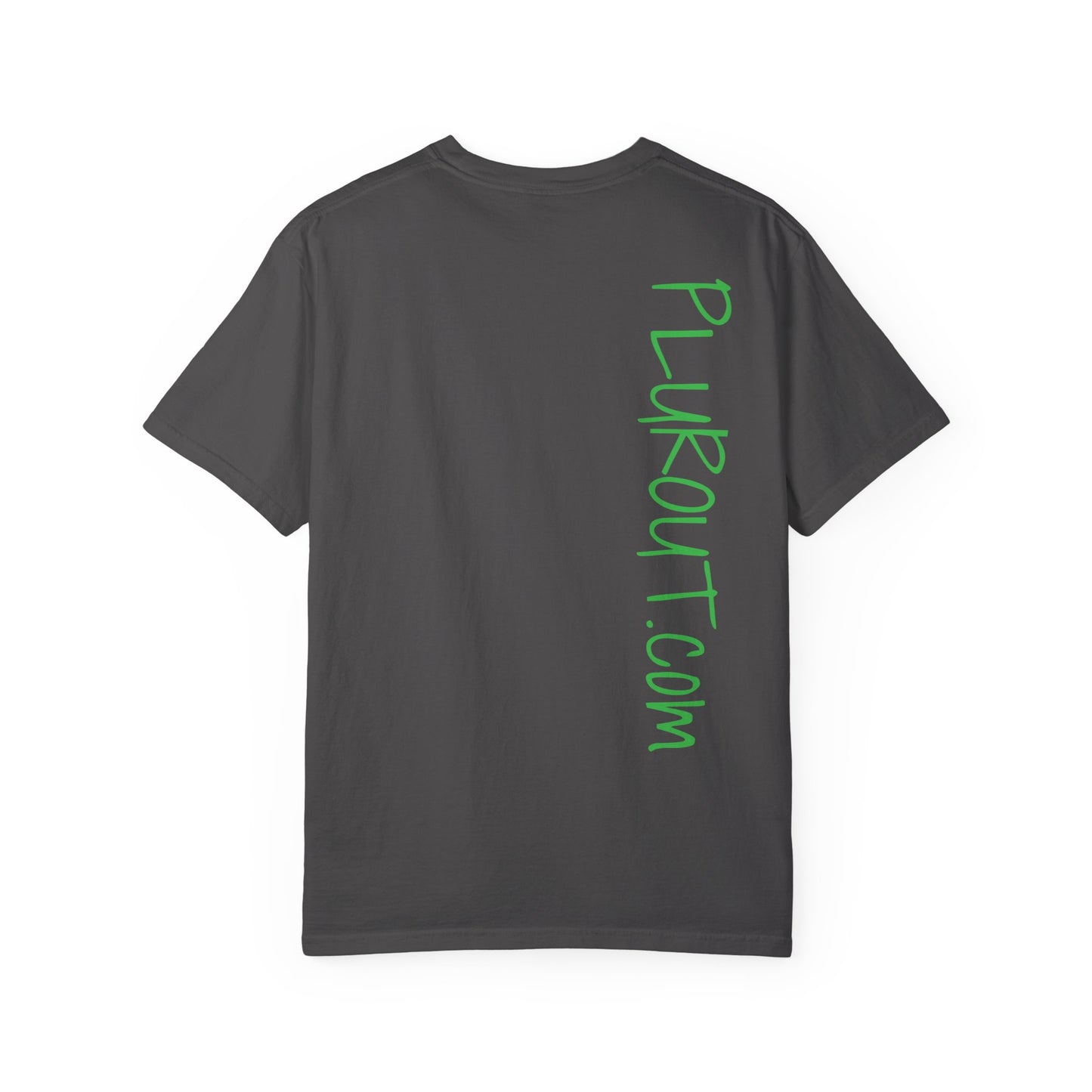Psychedelic Fox Chemist T-Shirt — Green Fox with Beaker Graphic