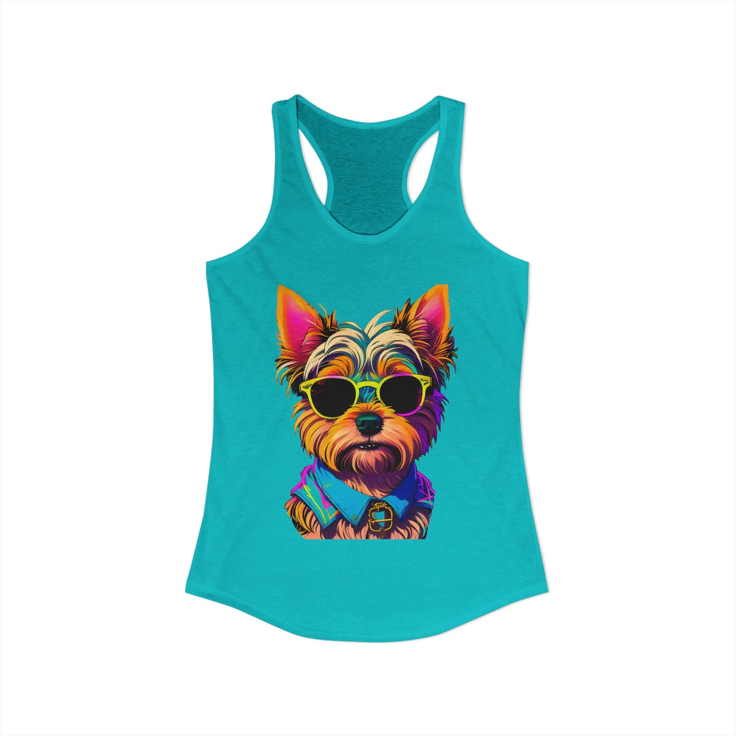 Cool Yorkie Life Women's Racerback Tank