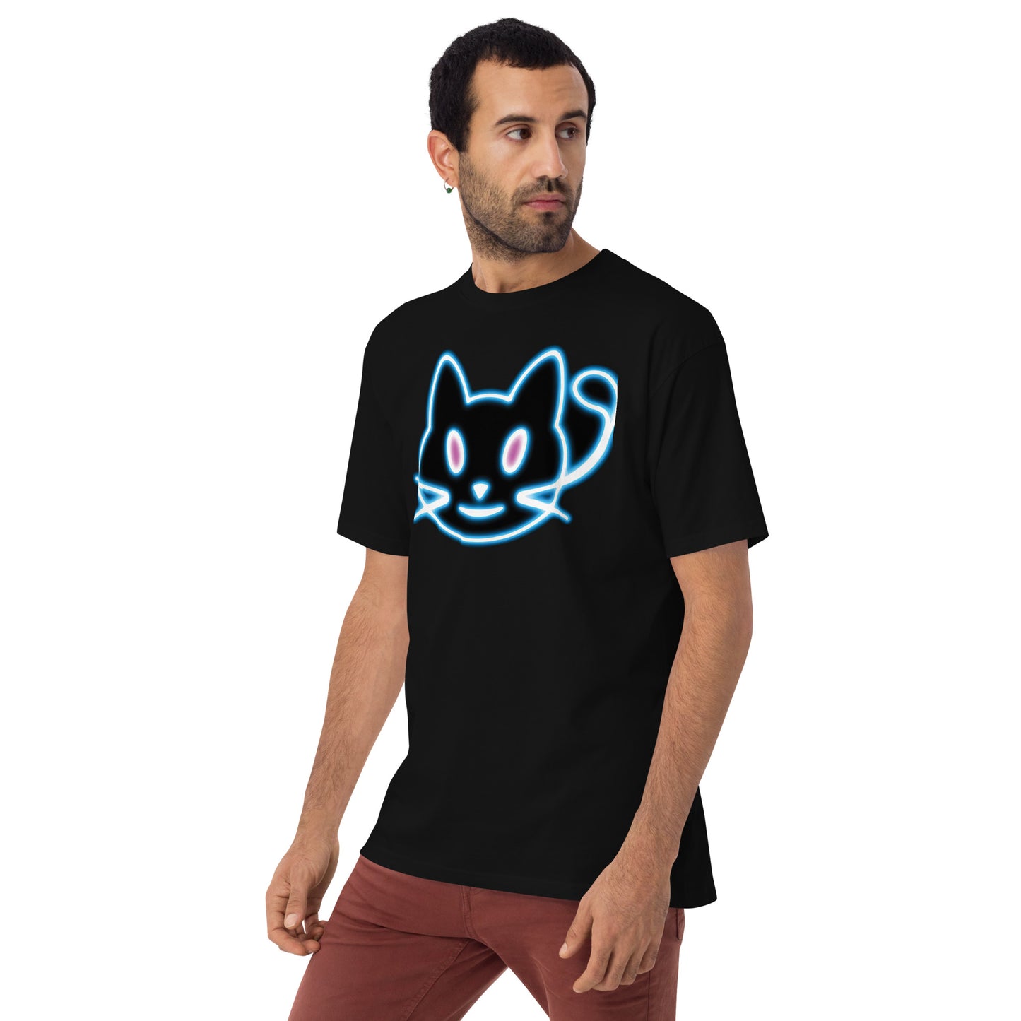 Neon Cat 2 - Men’s premium heavyweight tee