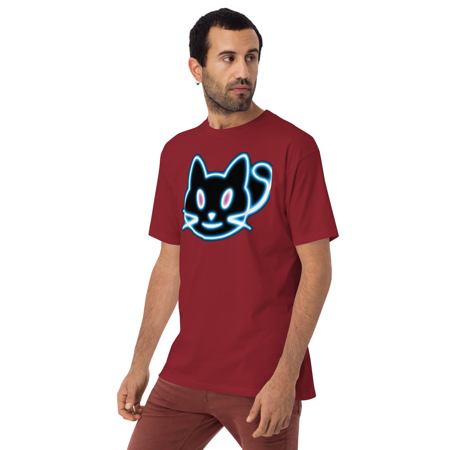 Neon Cat 2 - Men’s premium heavyweight tee