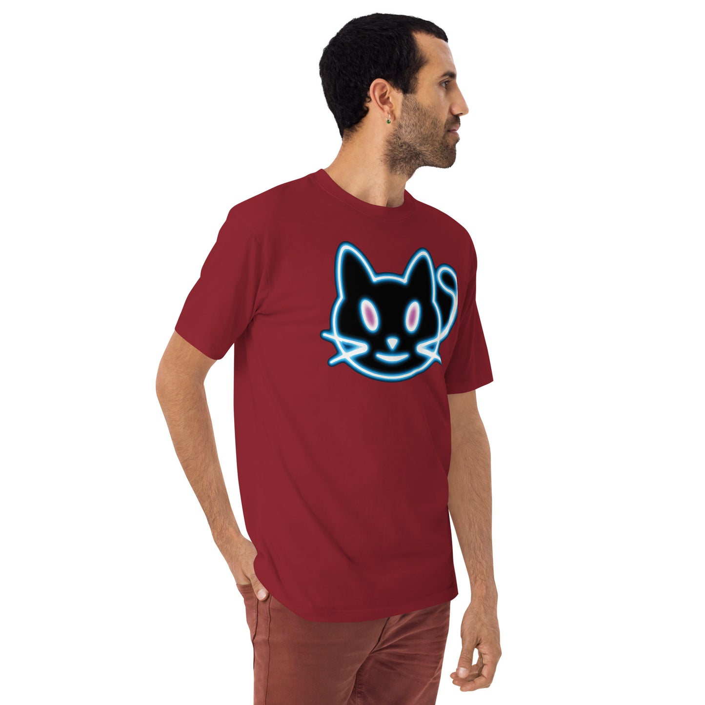 Neon Cat 2 - Men’s premium heavyweight tee