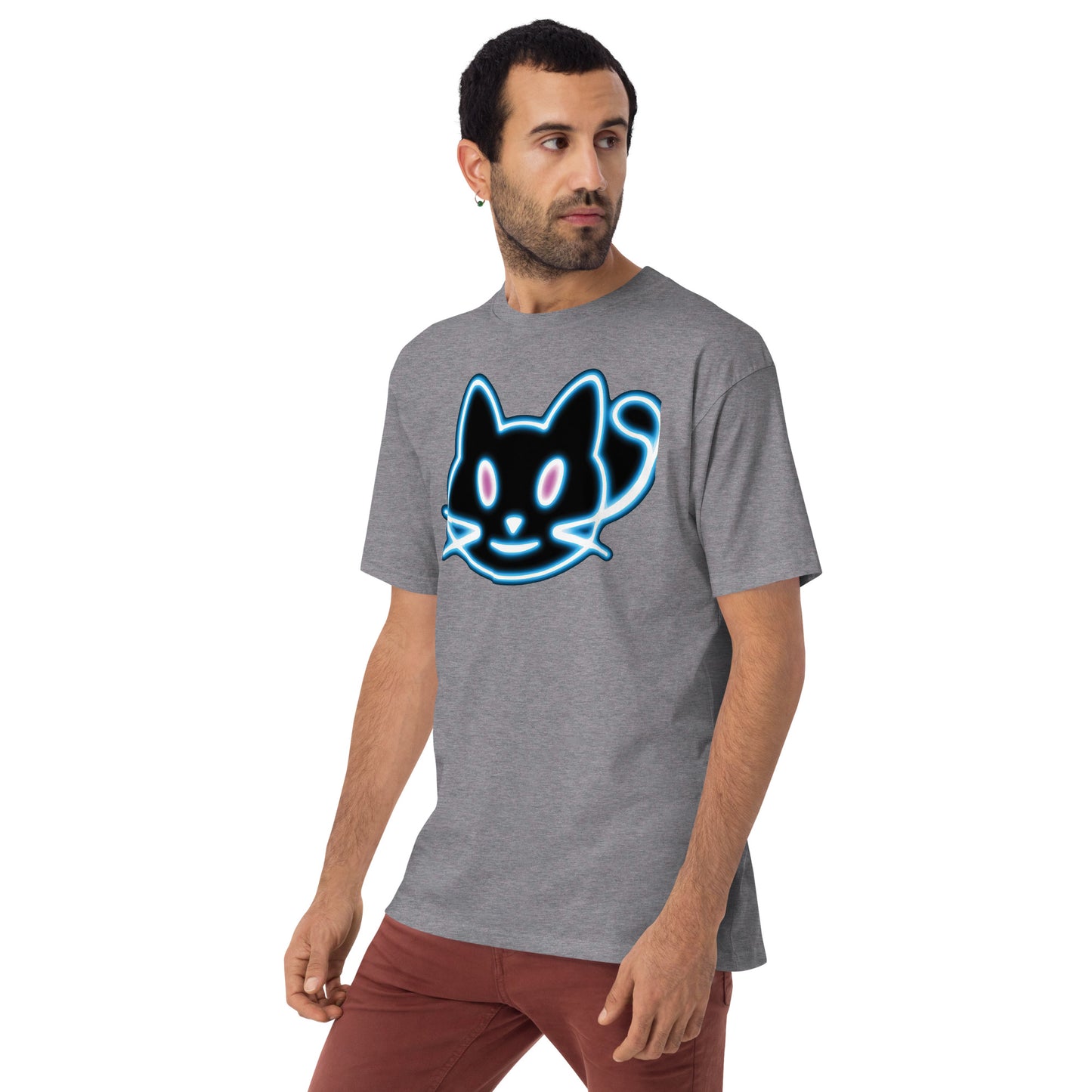 Neon Cat 2 - Men’s premium heavyweight tee