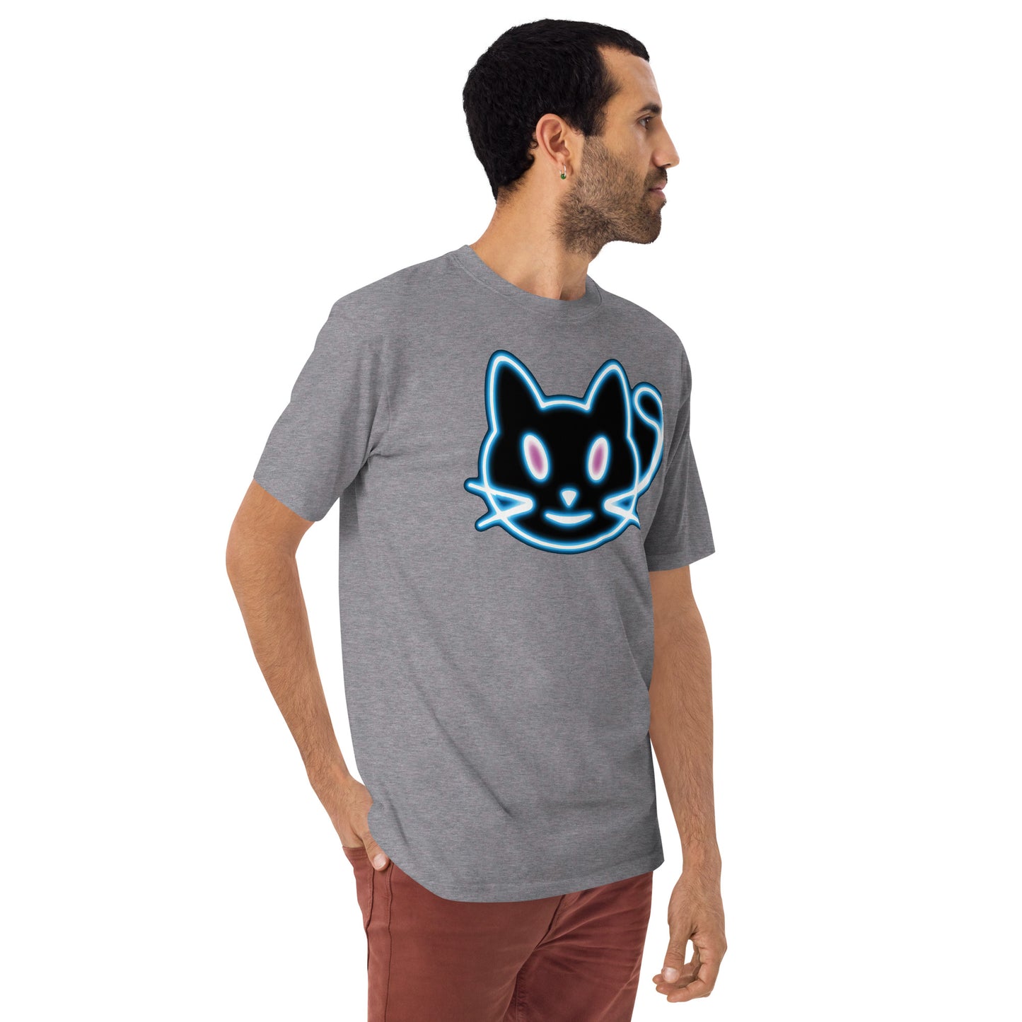 Neon Cat 2 - Men’s premium heavyweight tee