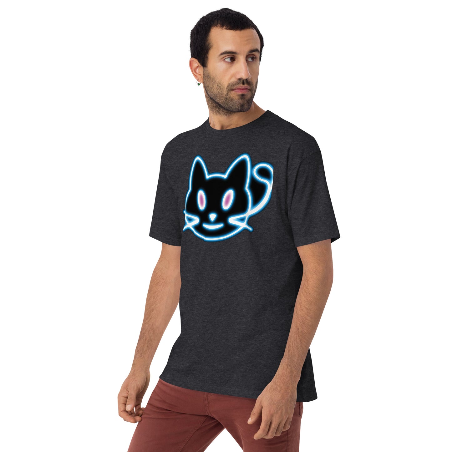 Neon Cat 2 - Men’s premium heavyweight tee