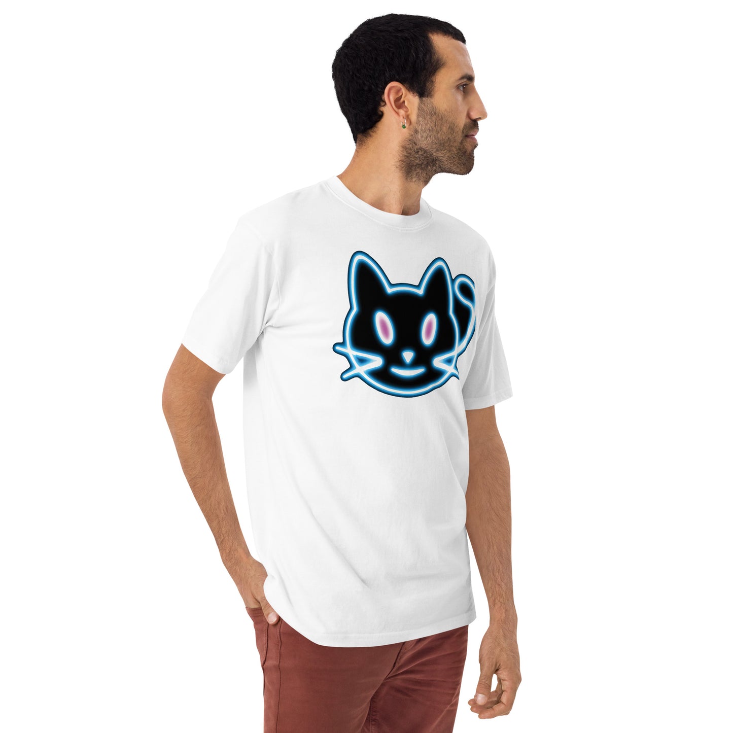 Neon Cat 2 - Men’s premium heavyweight tee