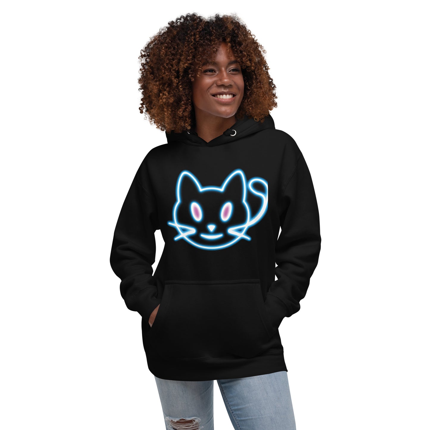 Neon Cat 2 - Unisex Hoodie