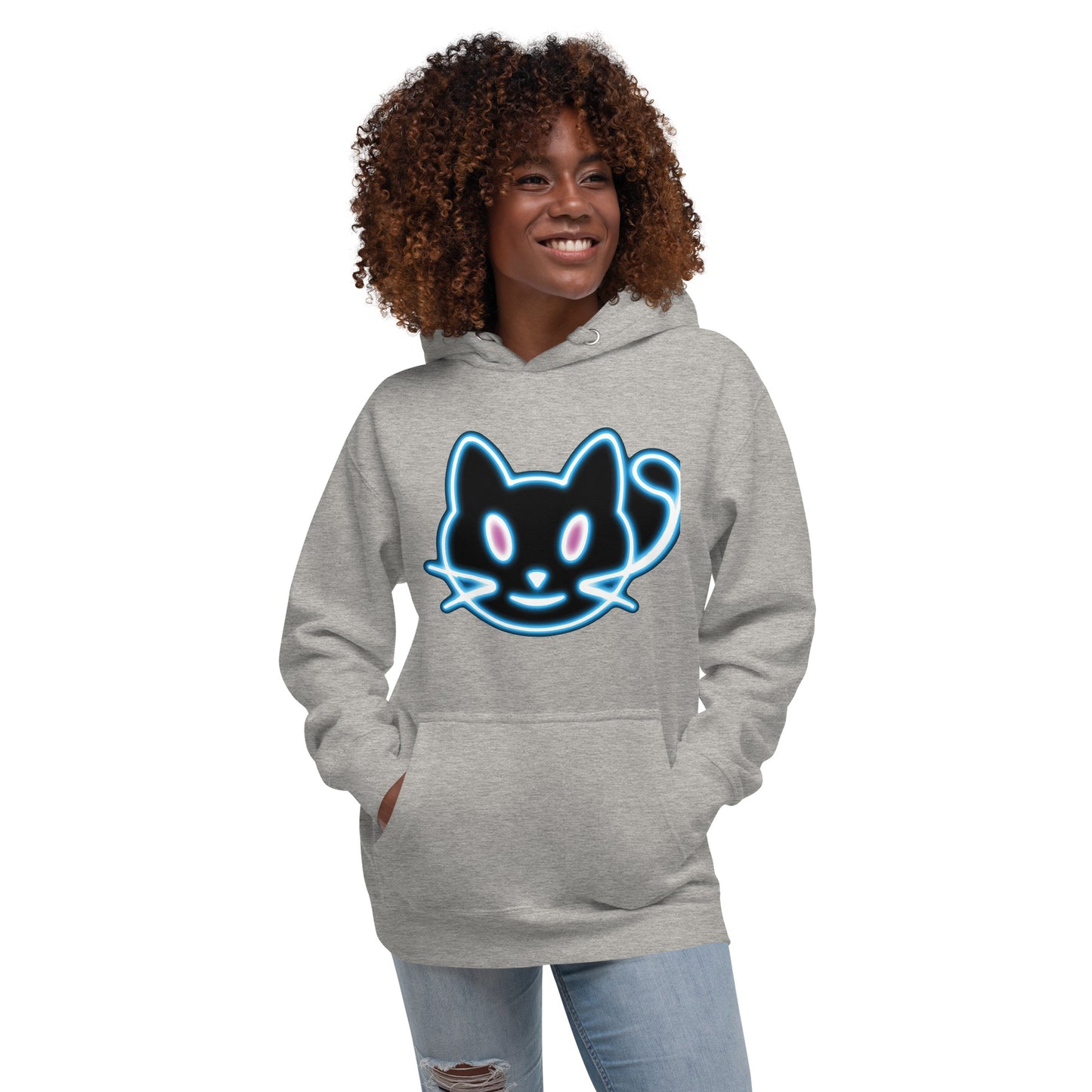 Neon Cat 2 - Unisex Hoodie