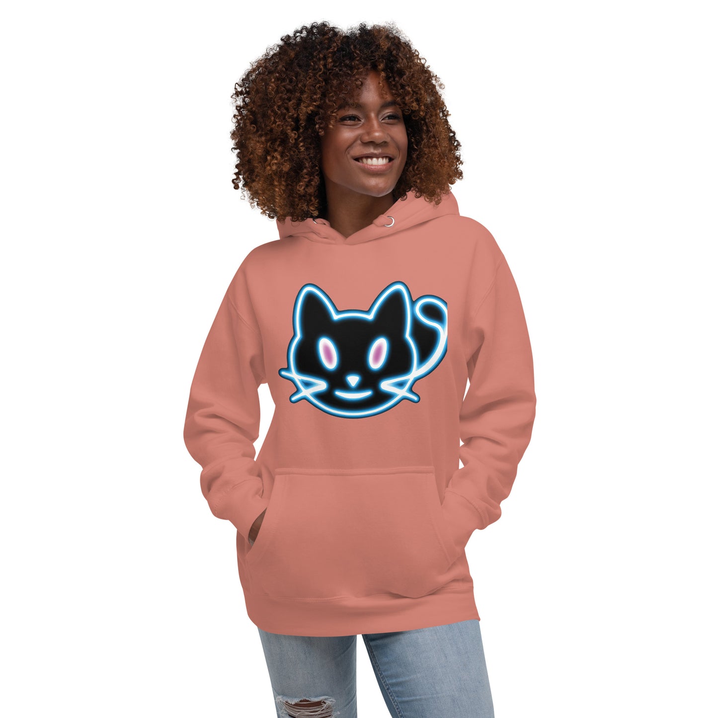 Neon Cat 2 - Unisex Hoodie