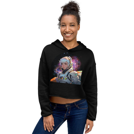 Nova in Space - Crop Hoodie