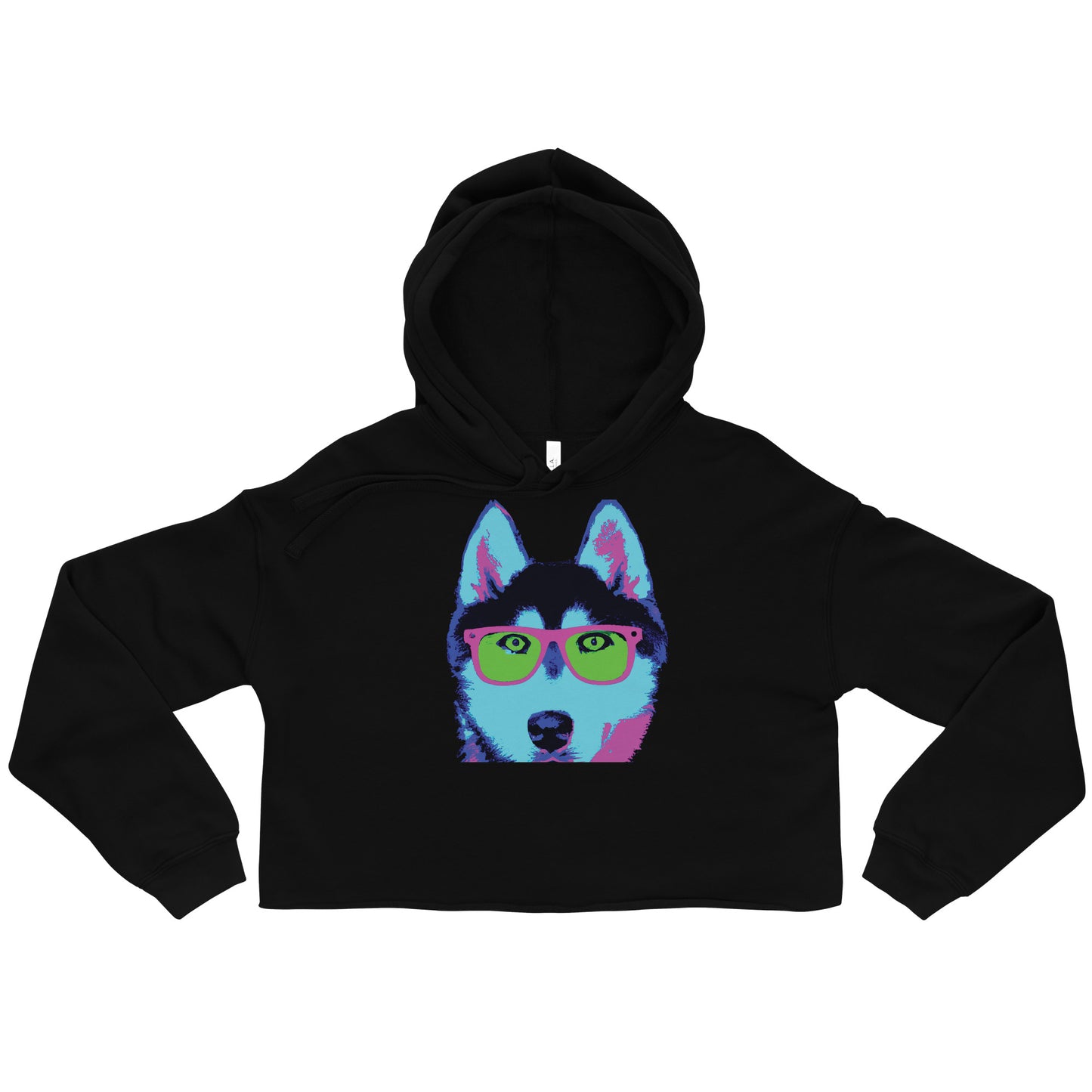 Neon Husky - Crop Hoodie