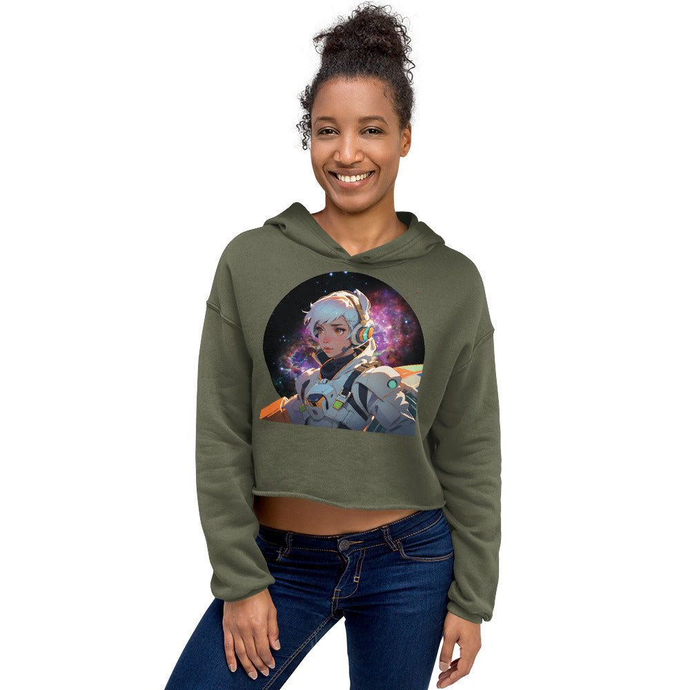 Nova in Space - Crop Hoodie