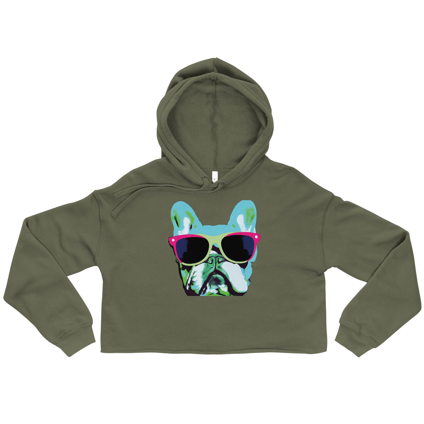 Cool Frenchie - Crop Hoodie