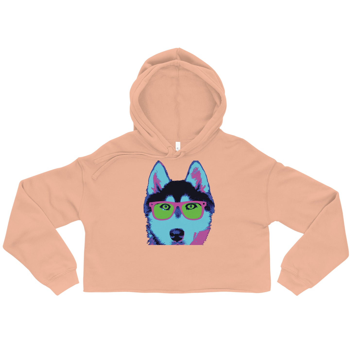 Neon Husky - Crop Hoodie