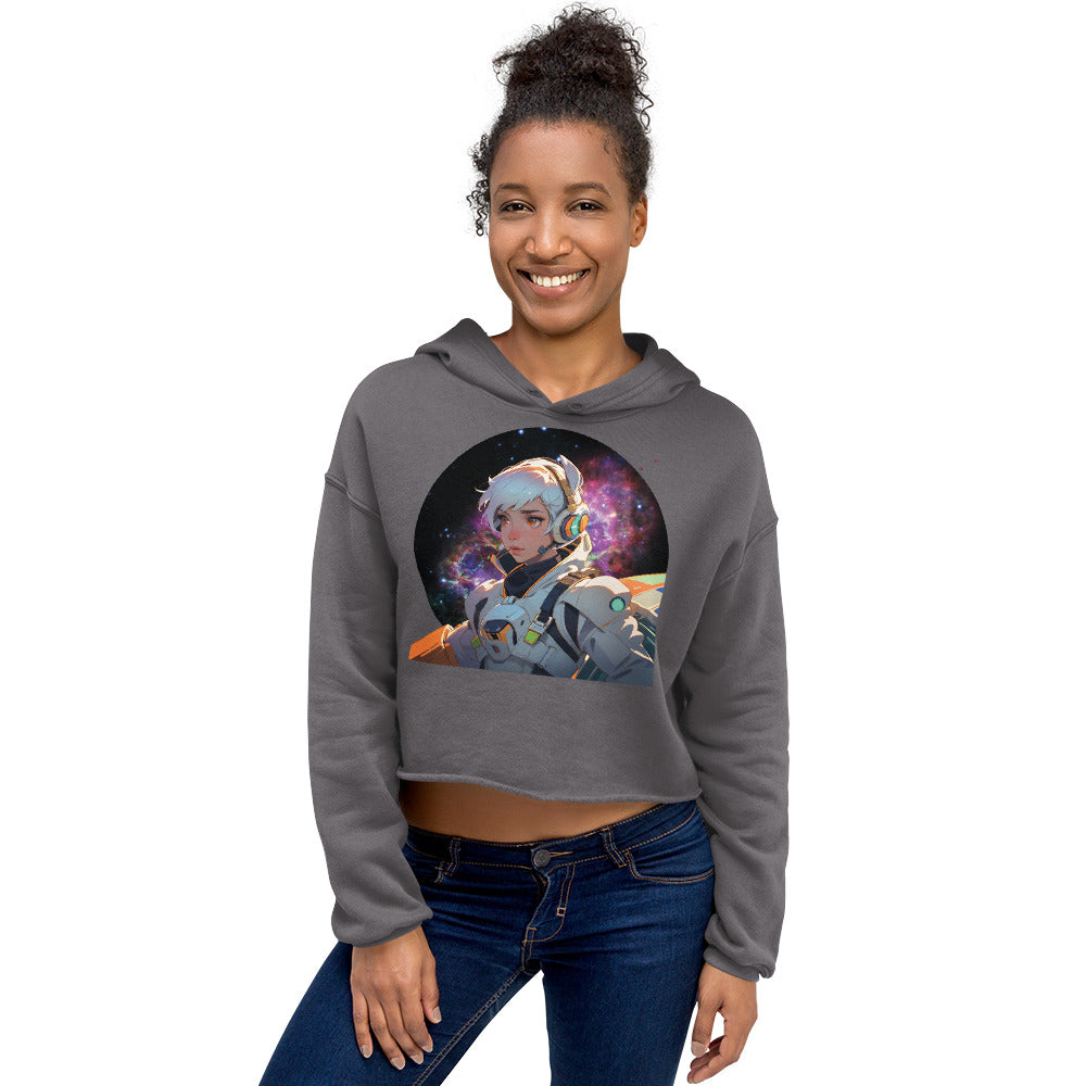 Nova in Space - Crop Hoodie