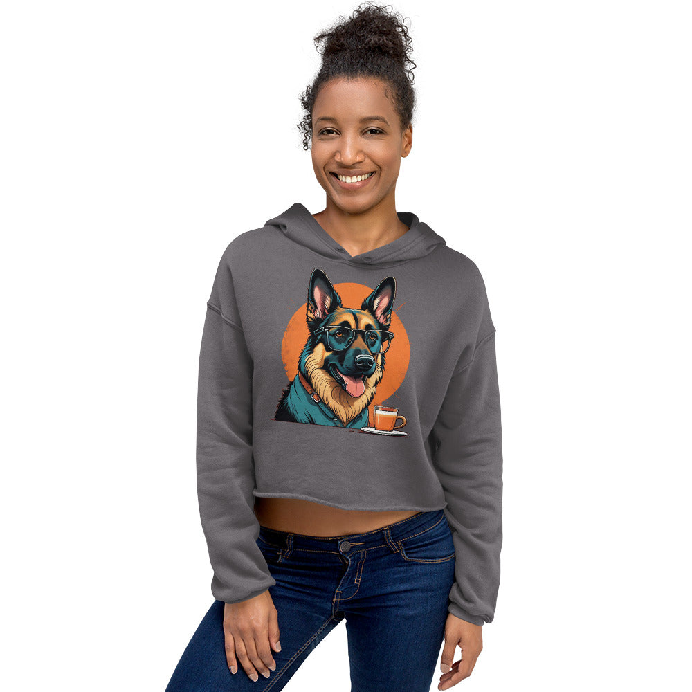 Coffee First - Crop Hoodie