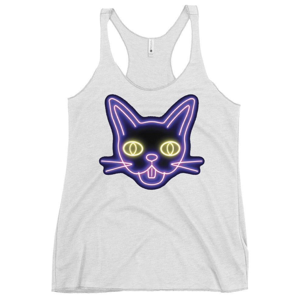 Neon Cat - Women's Racerback Tank