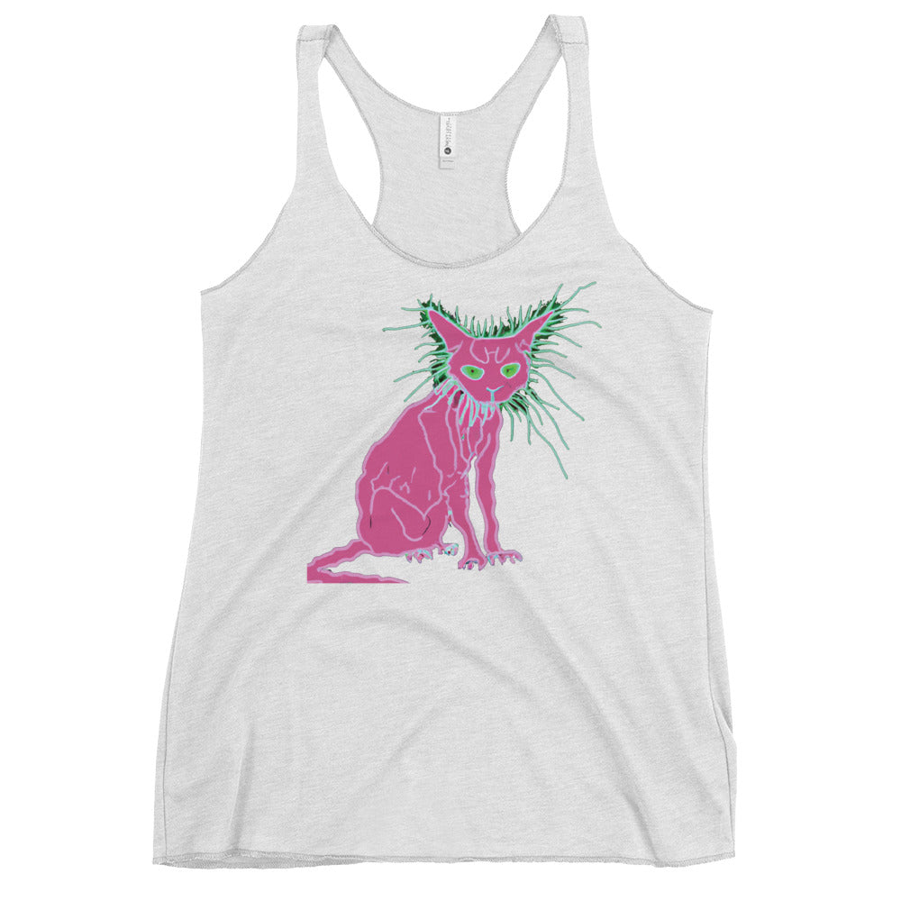 Pink Cat - Women's Racerback Tank