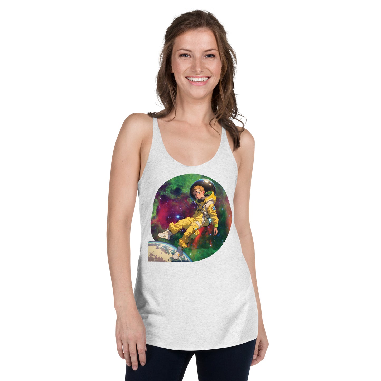 Nova in Space 2 - Women's Racerback Tank