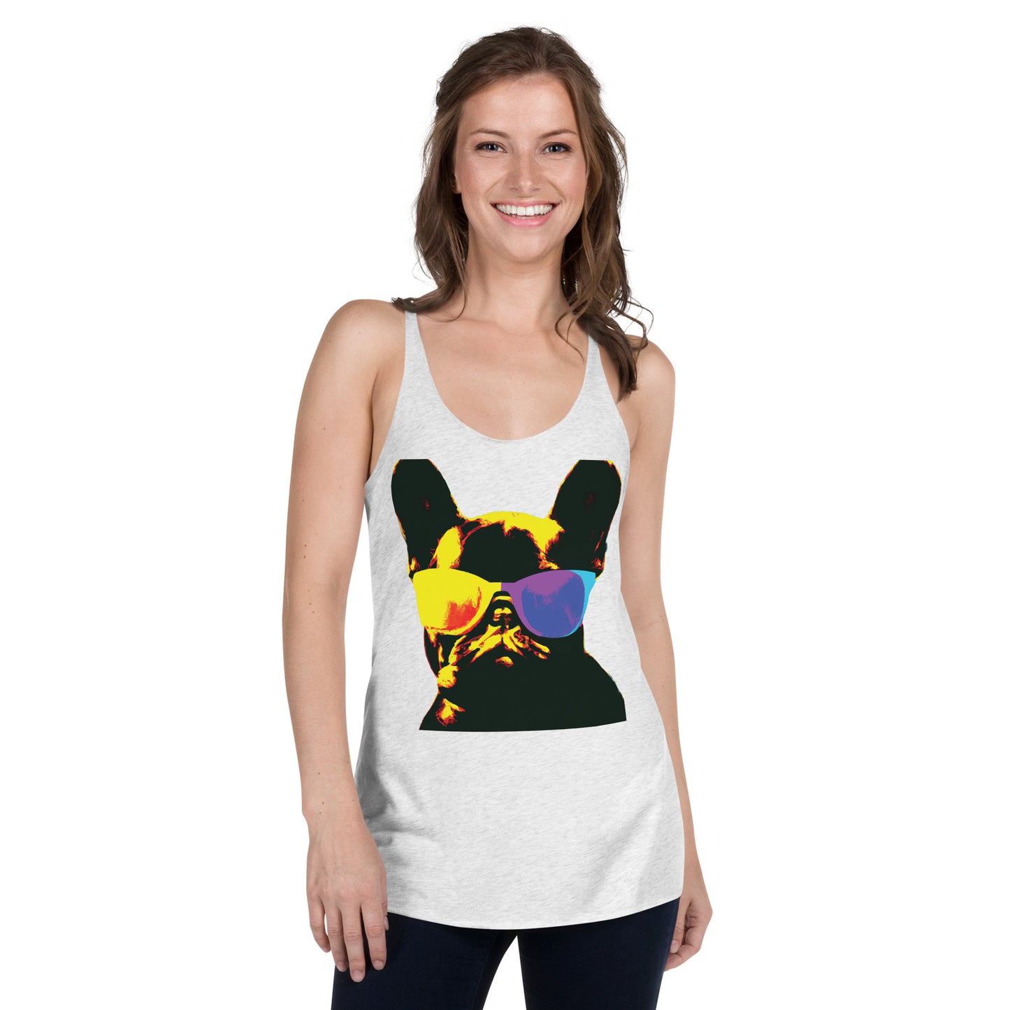 Gold Frenchie - Women's Racerback Tank