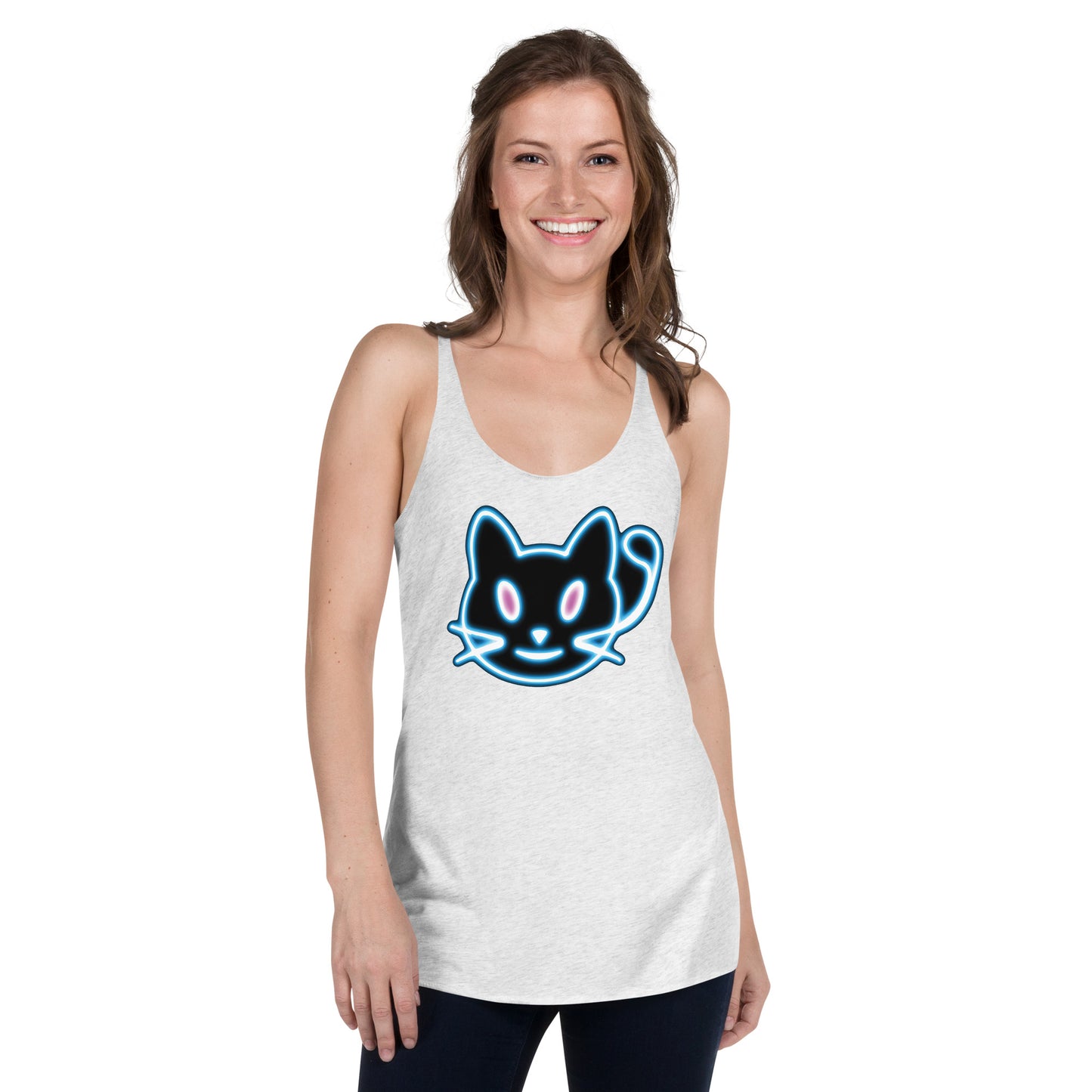 Neon Cat 2 - Women's Racerback Tank