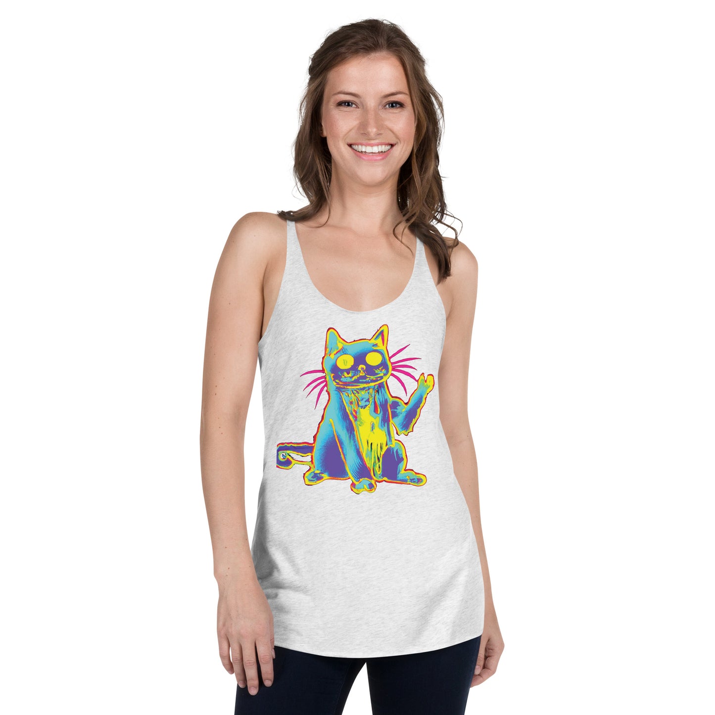 Trippy Cat -Women's Racerback Tank