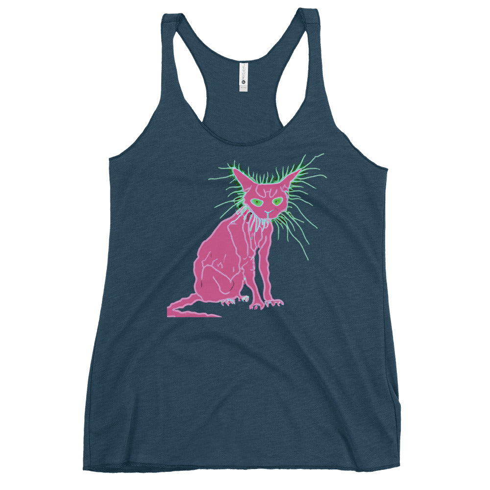 Pink Cat - Women's Racerback Tank