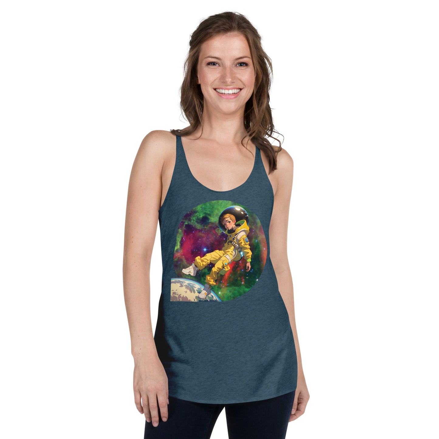 Nova in Space 2 - Women's Racerback Tank