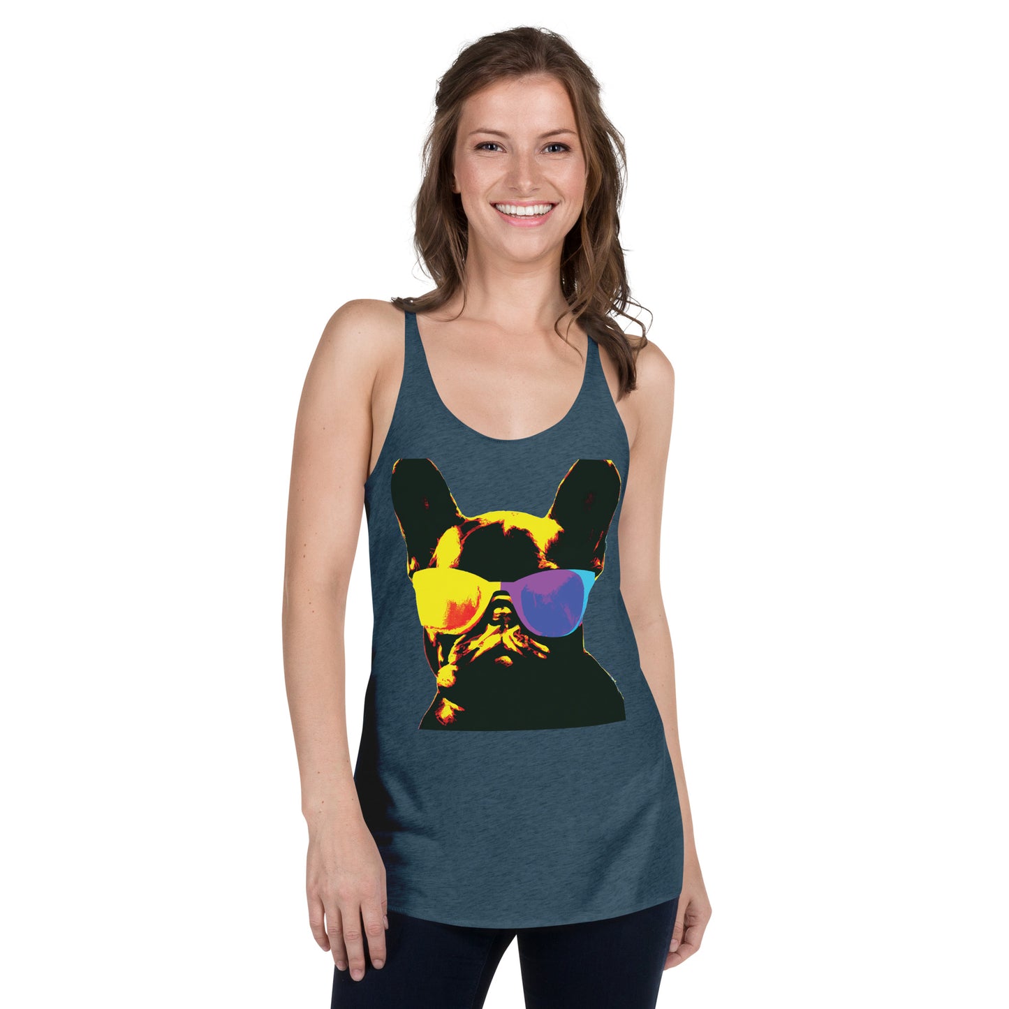 Gold Frenchie - Women's Racerback Tank